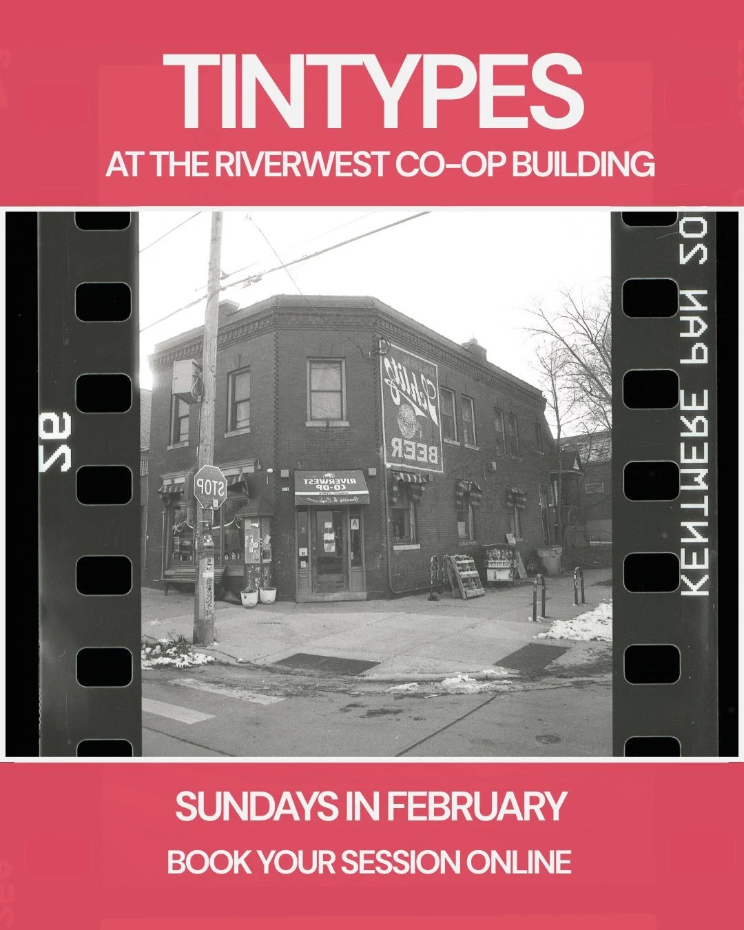 I&rsquo;m happy to share I&rsquo;ll be offering indoor tintype sessions this month out of a very special place in my neighborhood, a building that most recently served as the beloved Riverwest co-op cafe and grocery store. It means so much to me to w