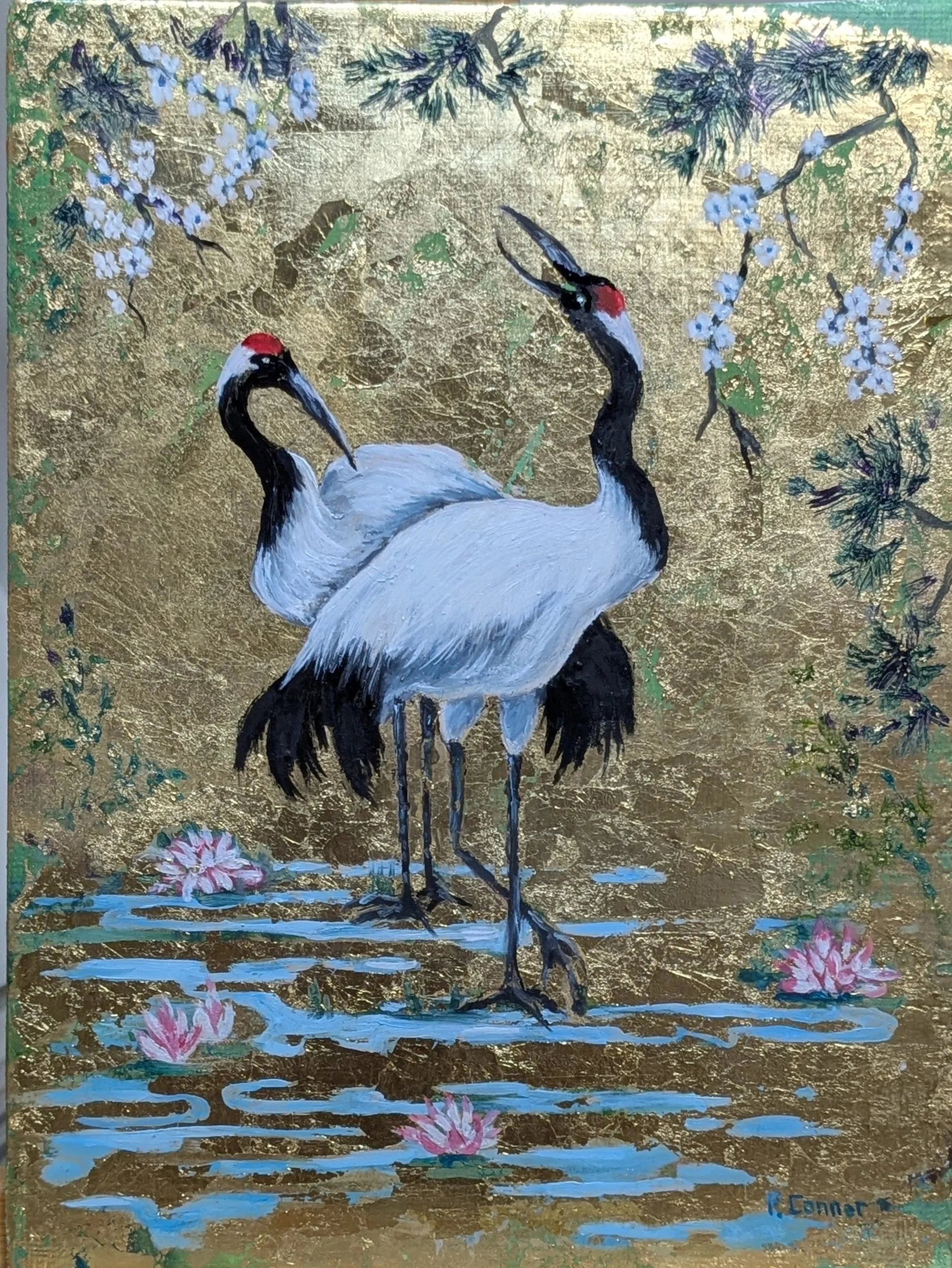 Oil on Gold Leaf