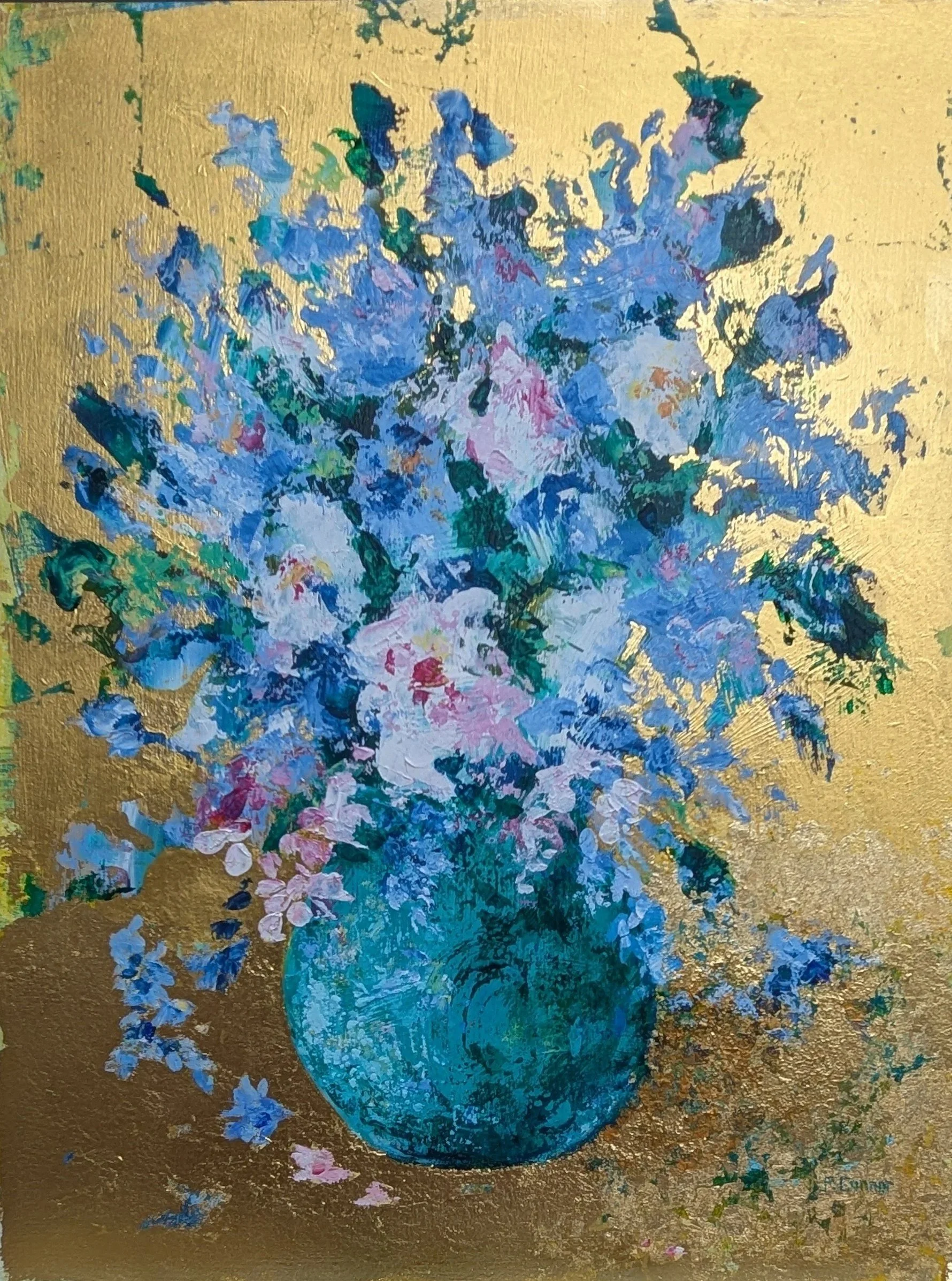 Oil on Gold Leaf