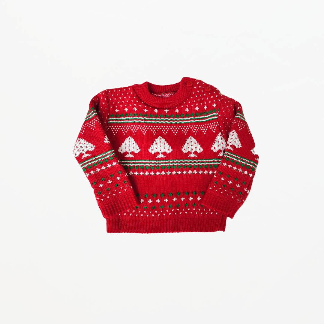 Red Traditional Jumper — Leo, Flo Coco