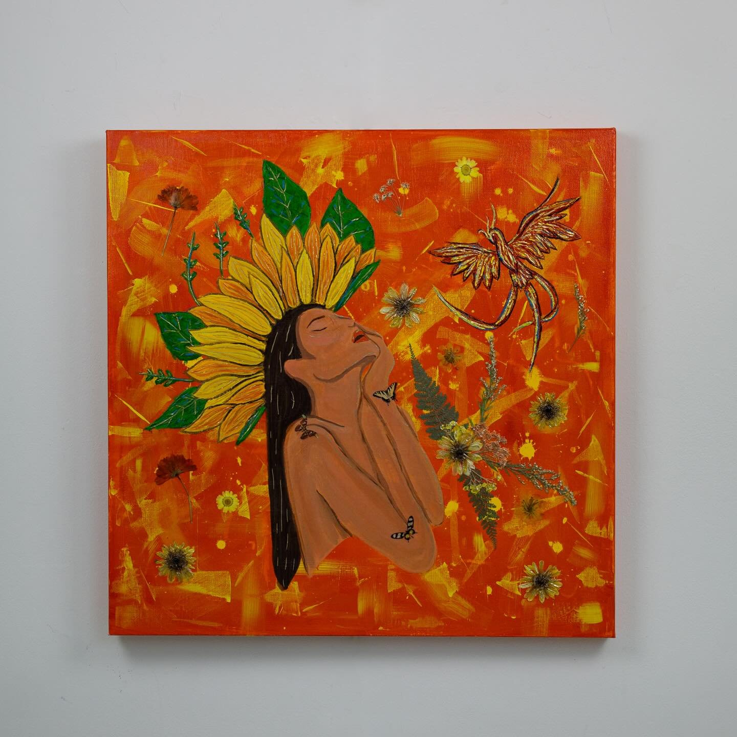 She is Fire
Mixed Media on Canvas
24&rdquo; x 24&rdquo;