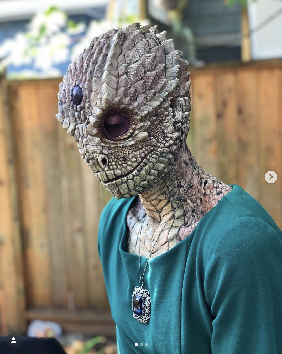 About 11 months ago I had the pleasure of working on this incredible short film called “Reptile House” written and directed by #TristanRisk and produced by @davidgenerativity.. I had never painted a mask like this before so I was thrilled with the op