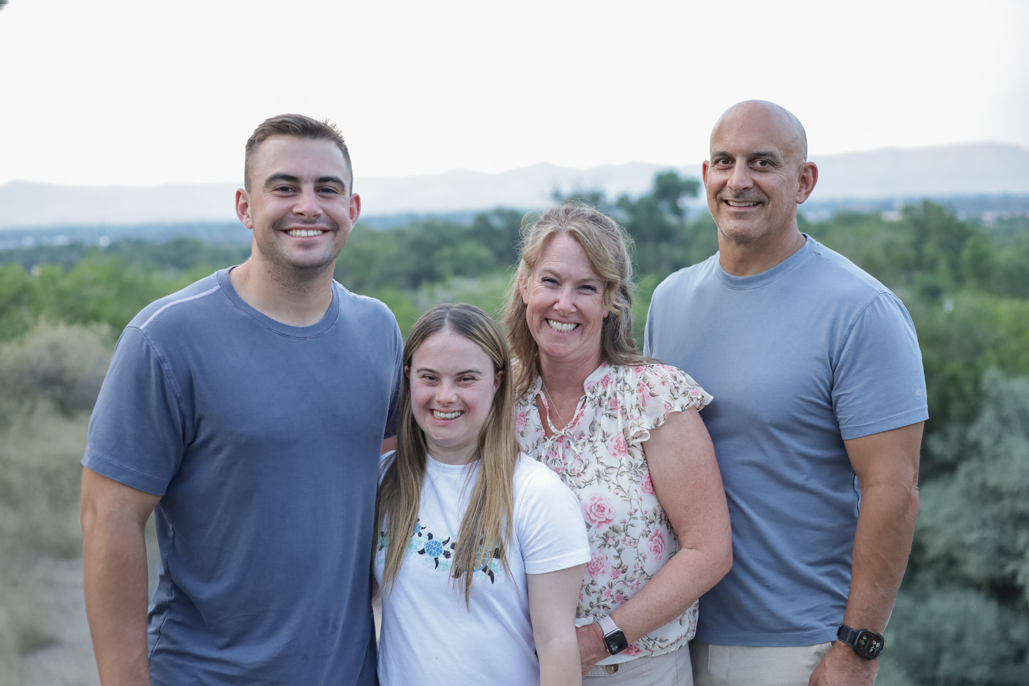 Heather Cordova, IBCLC and owner of Love Lactation, with her husband, daughter, and son in Colorado.