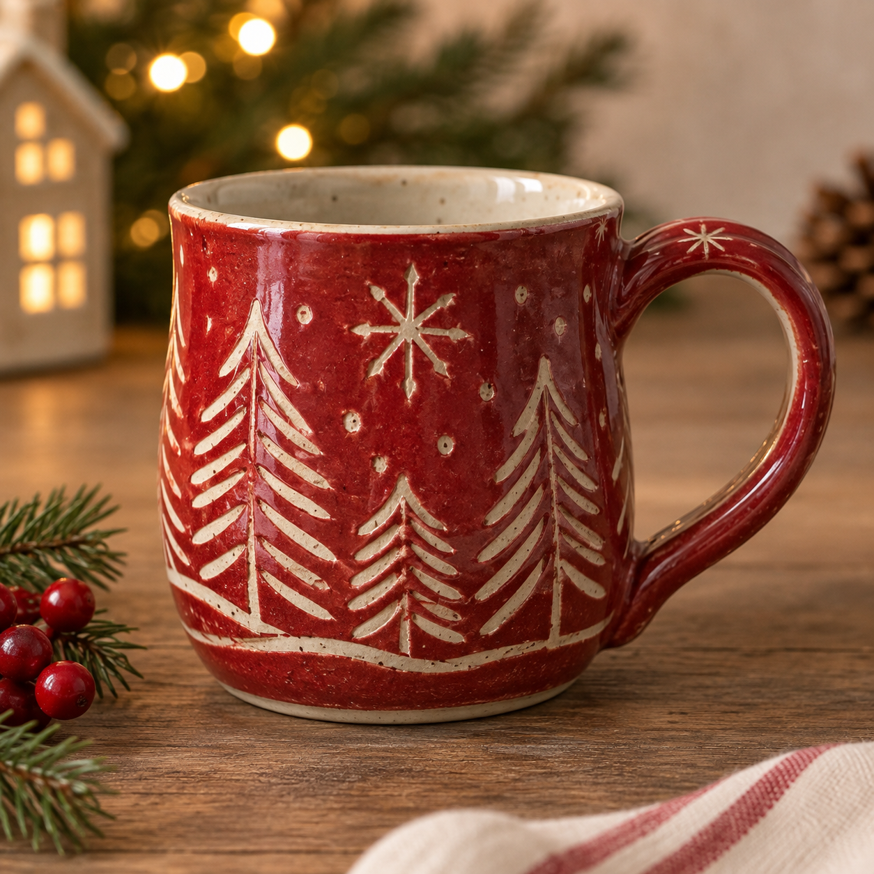 Holiday Sgraffito Mug Nov 11th or 14th/ $65