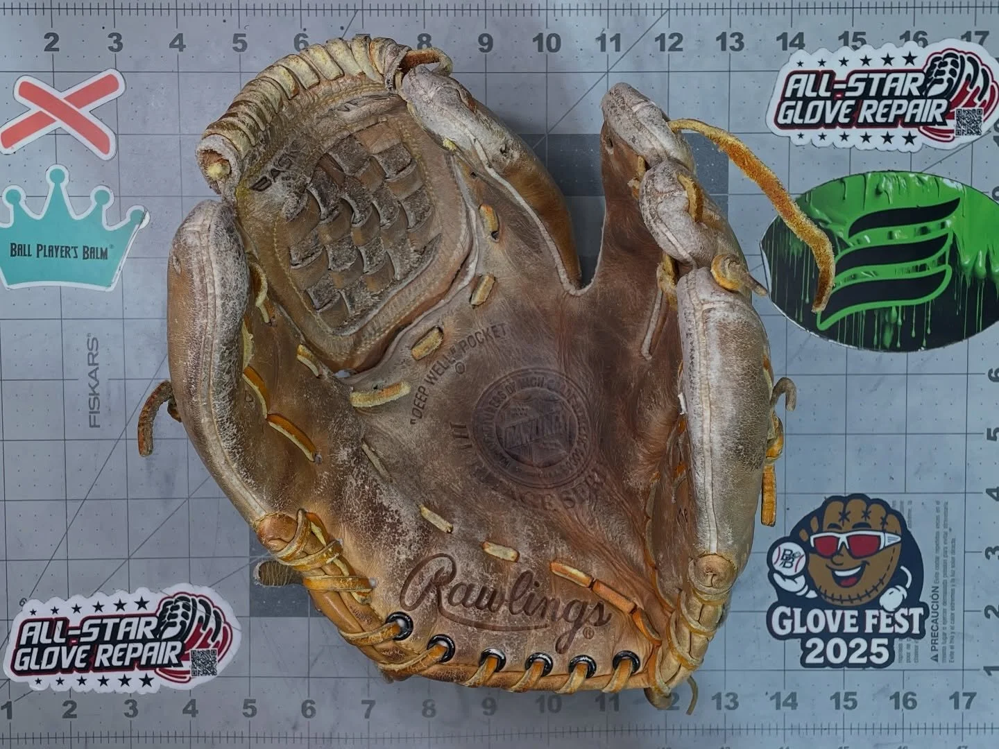 This Rawlings Heritage Series was on its last leg&hellip; dry leather, failing laces, and zero life left.

A full deep clean, full reconditioning, and a complete relace with bold Red laces brought it all the way back.

The Heritage Series is known fo