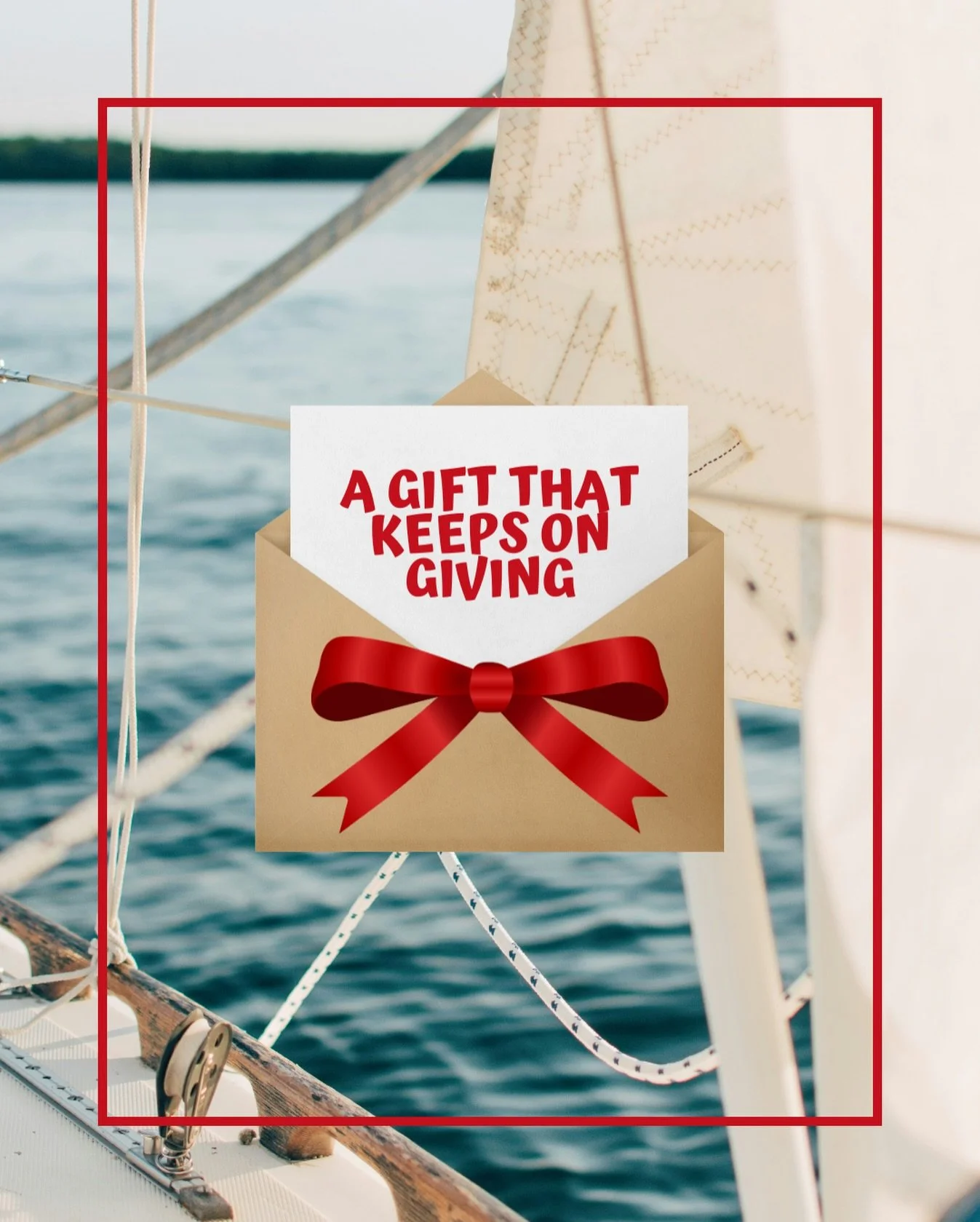 🎄⛵ Small package, big memories! ⛵🎄

A Sail Door County gift card makes the perfect gift for the hard to shop for, the person who has everything, and everyone else on your list. ✨

Skip the stuff and give them the gift of experience instead! A perfe