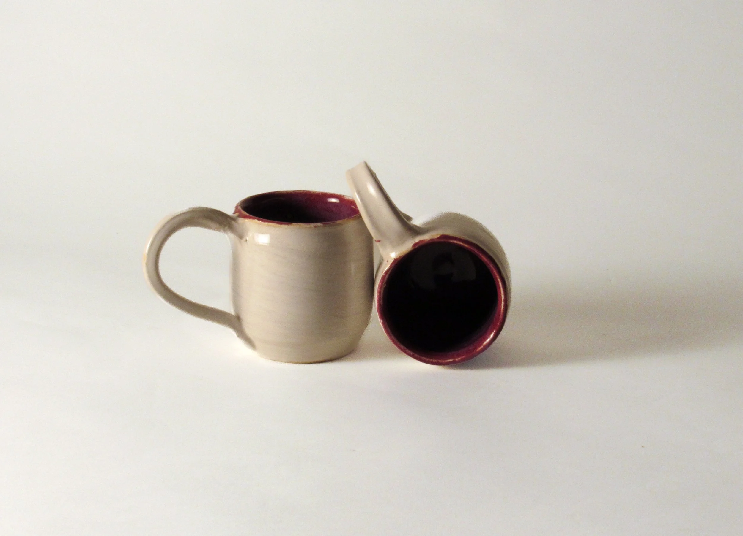 White and Ruby mug