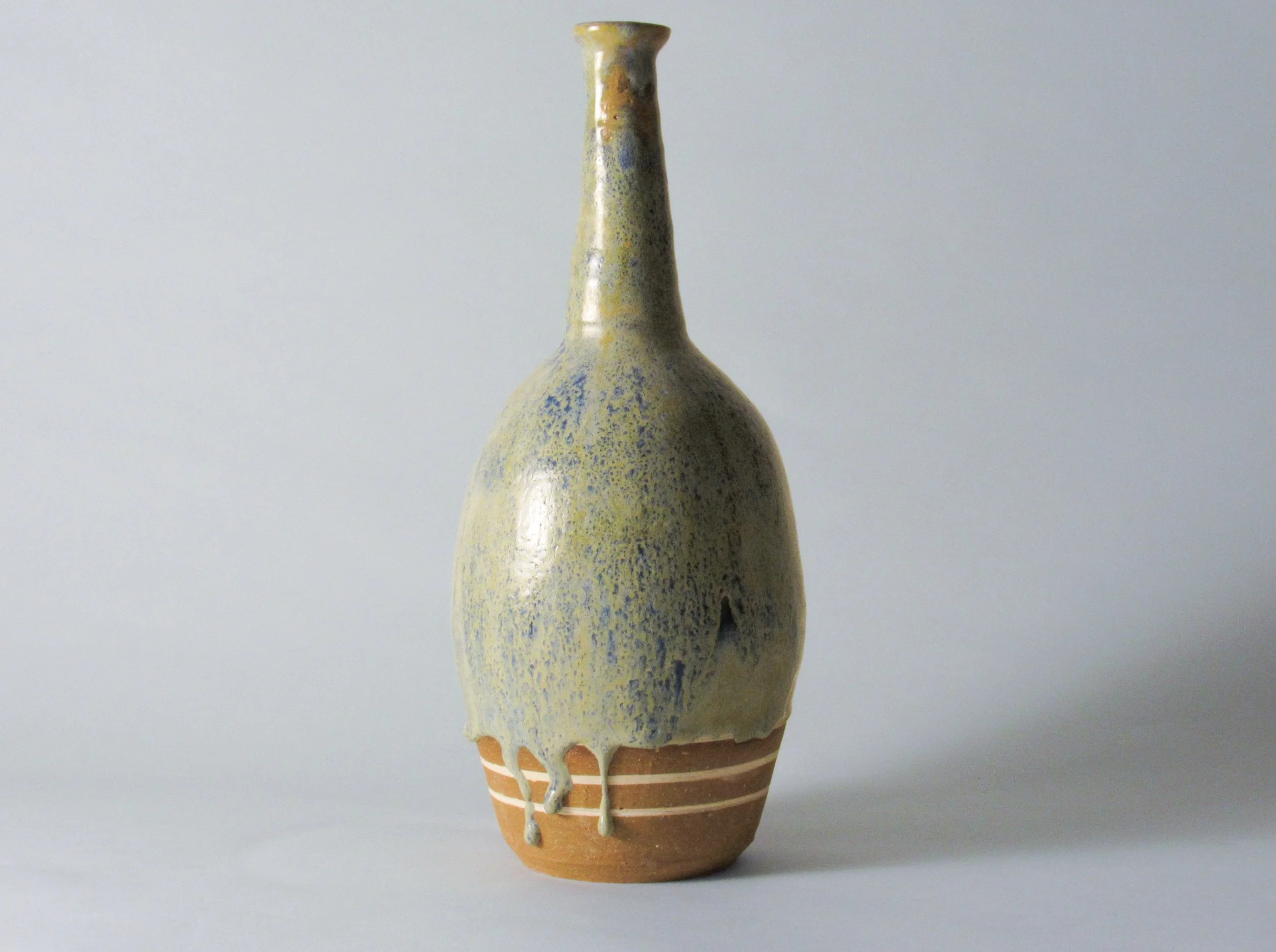 Blue green colorful bottle