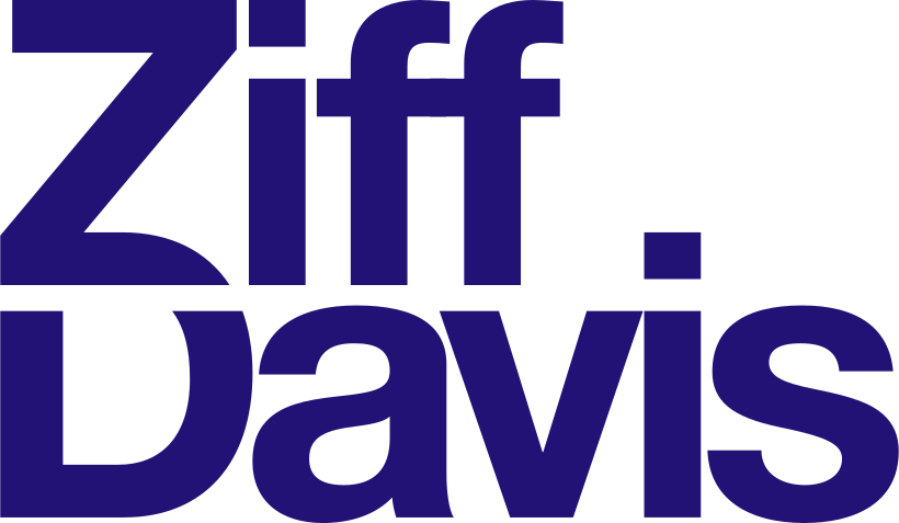 Ziff Davis logo in dark blue text on a black background.