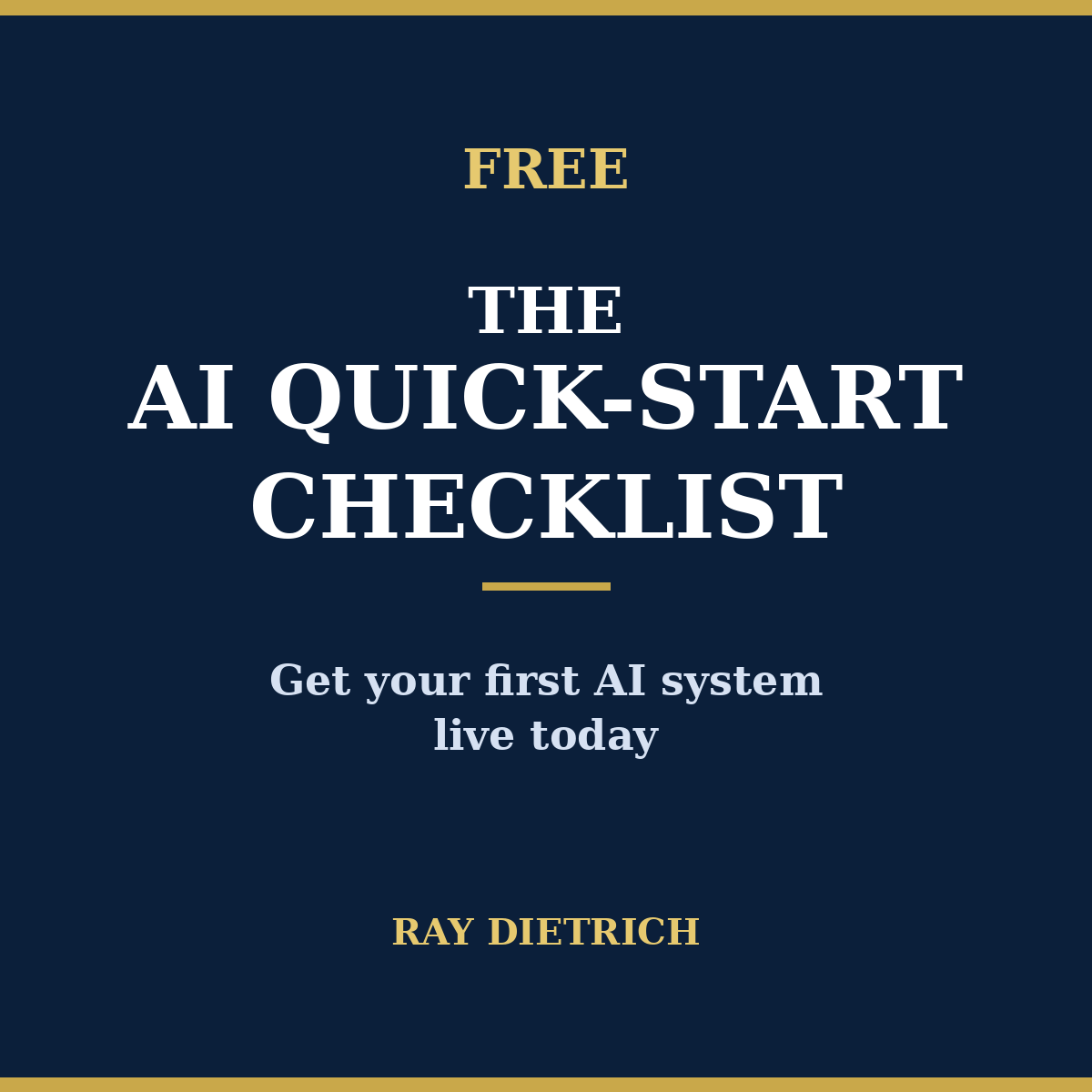 AI Quick-Start Checklist (Free)