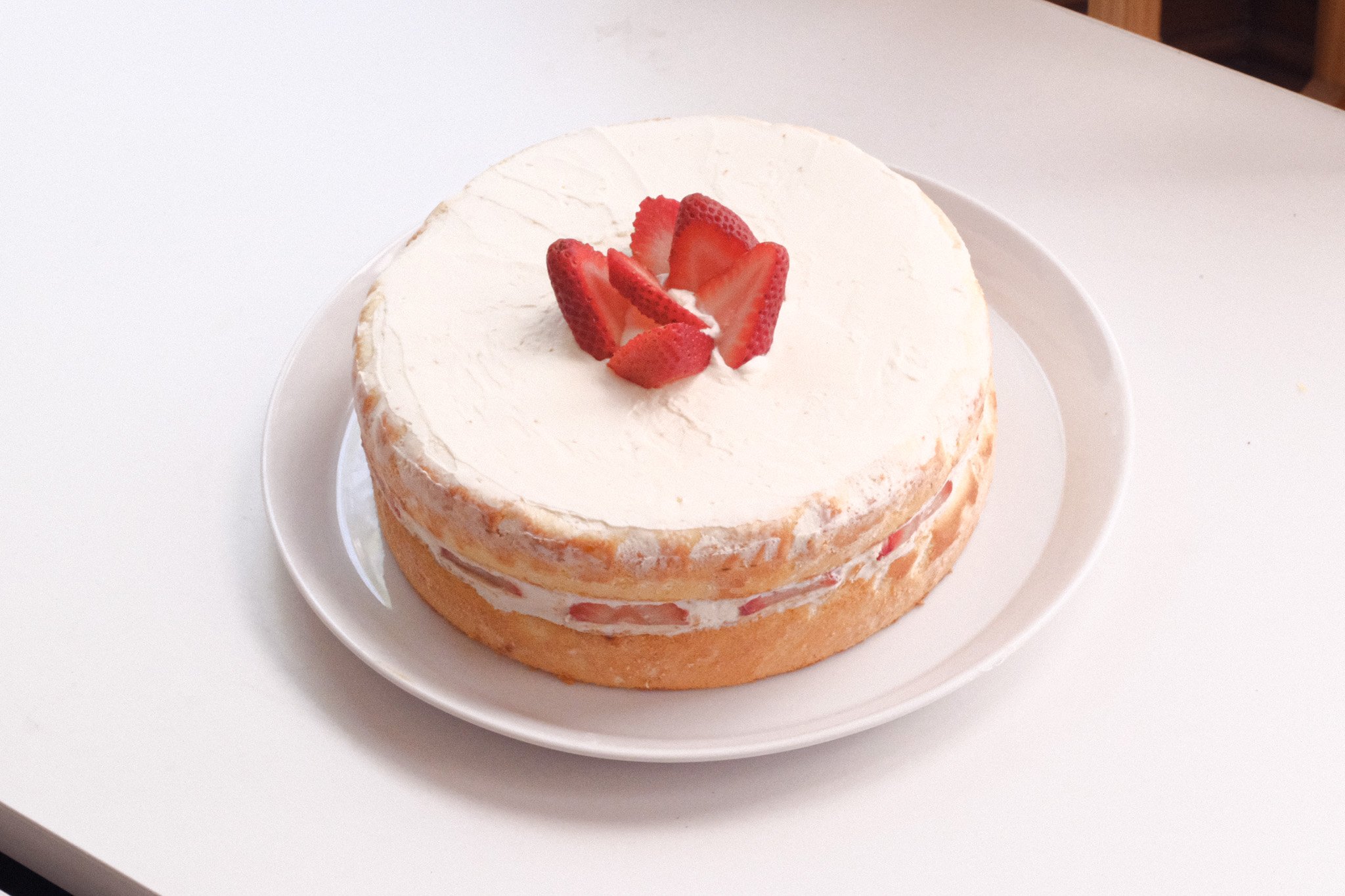 Strawberry Cloud Cake