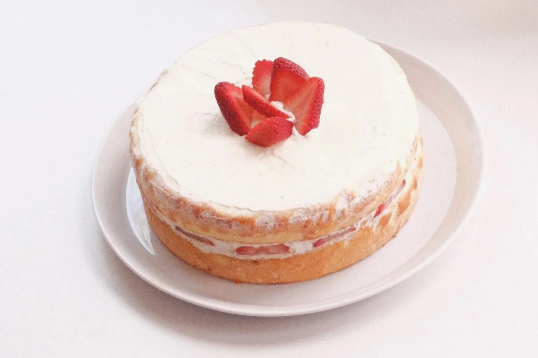 Strawberry Cloud Cake