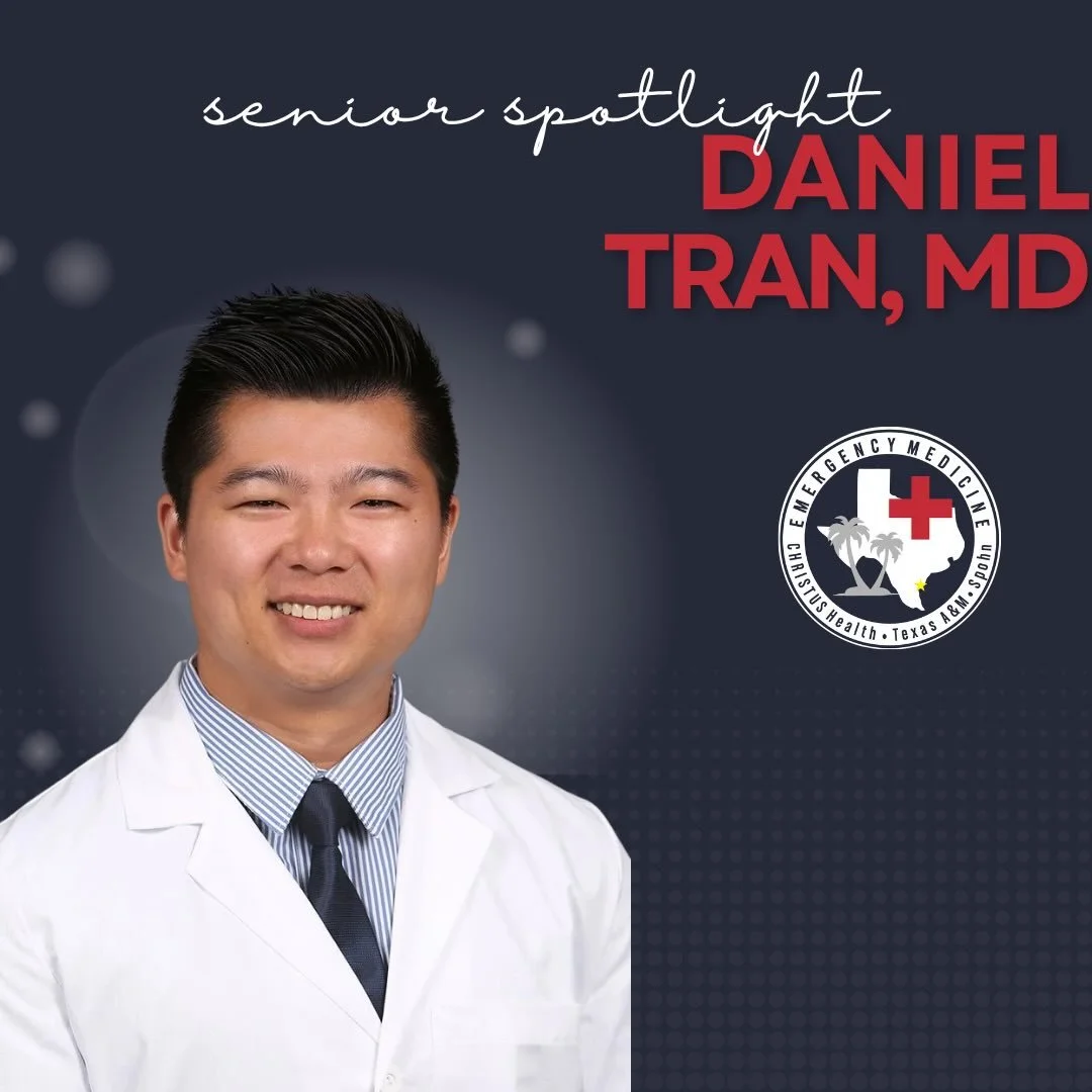 Our next ✨SENIOR SPOTLIGHT✨ is Dr. Tran! 

✨Plans after graduation: St. Luke&rsquo;s in the Woodlands

✨Favorite aspect of the program: treated like a doctor from day one, a lot of privileges with a lot of responsibilities 

✨Favorite procedure: surg