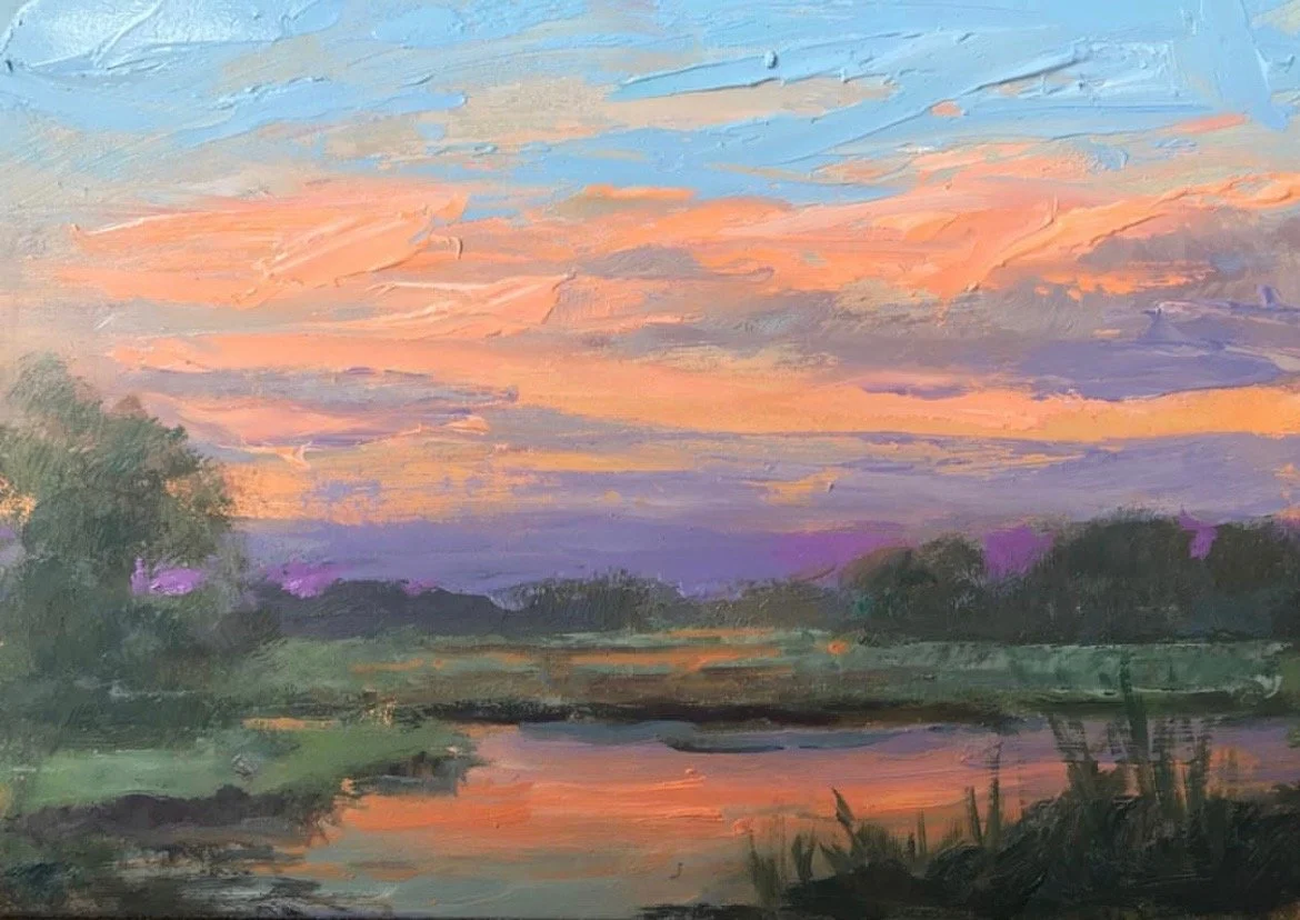 Sundown on the Pond