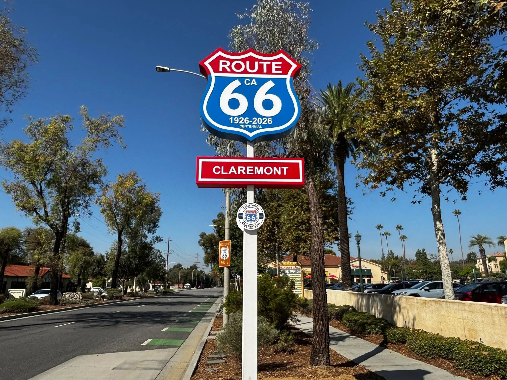 The City of Claremont has officially unveiled a new monument sign honoring our local connection to historic Route 66. Located at Foothill Boulevard and Indian Hill, the installation commemorates the 1926&ndash;2026 centennial of the historic road. Th