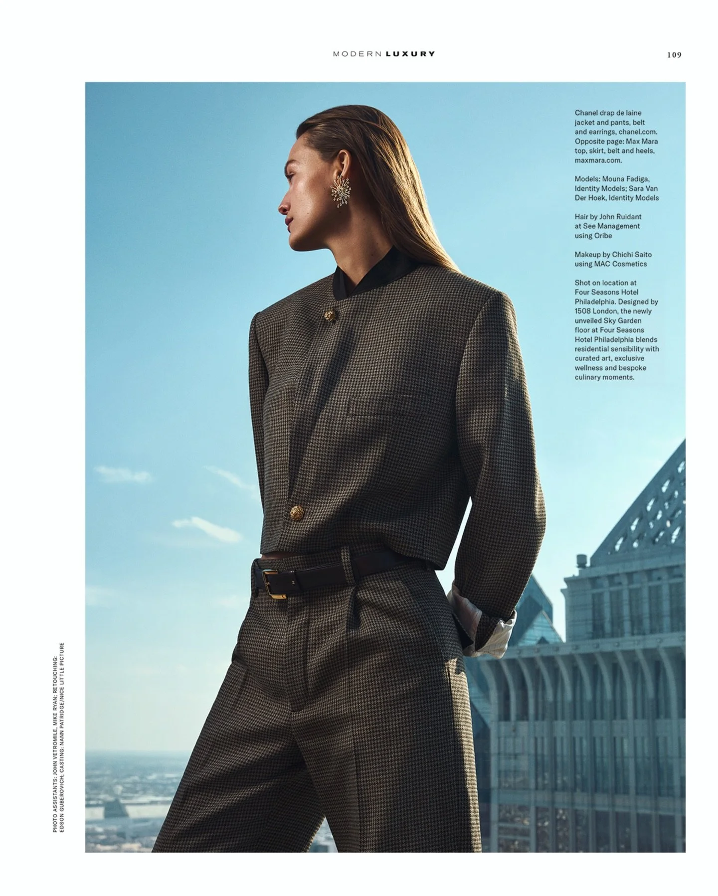 New spring editorial for @modernluxury shot at the beautiful @fsphiladelphia 🩵💚🤍
Creative Director/Stylist: @fayevandevrede 
Makeup: @chichisaito 
Hair: @johnruidanthair 
Model: @saravdhoek 
Retouching: @guberovich
Casting: @nannlp217 @nicelittlep