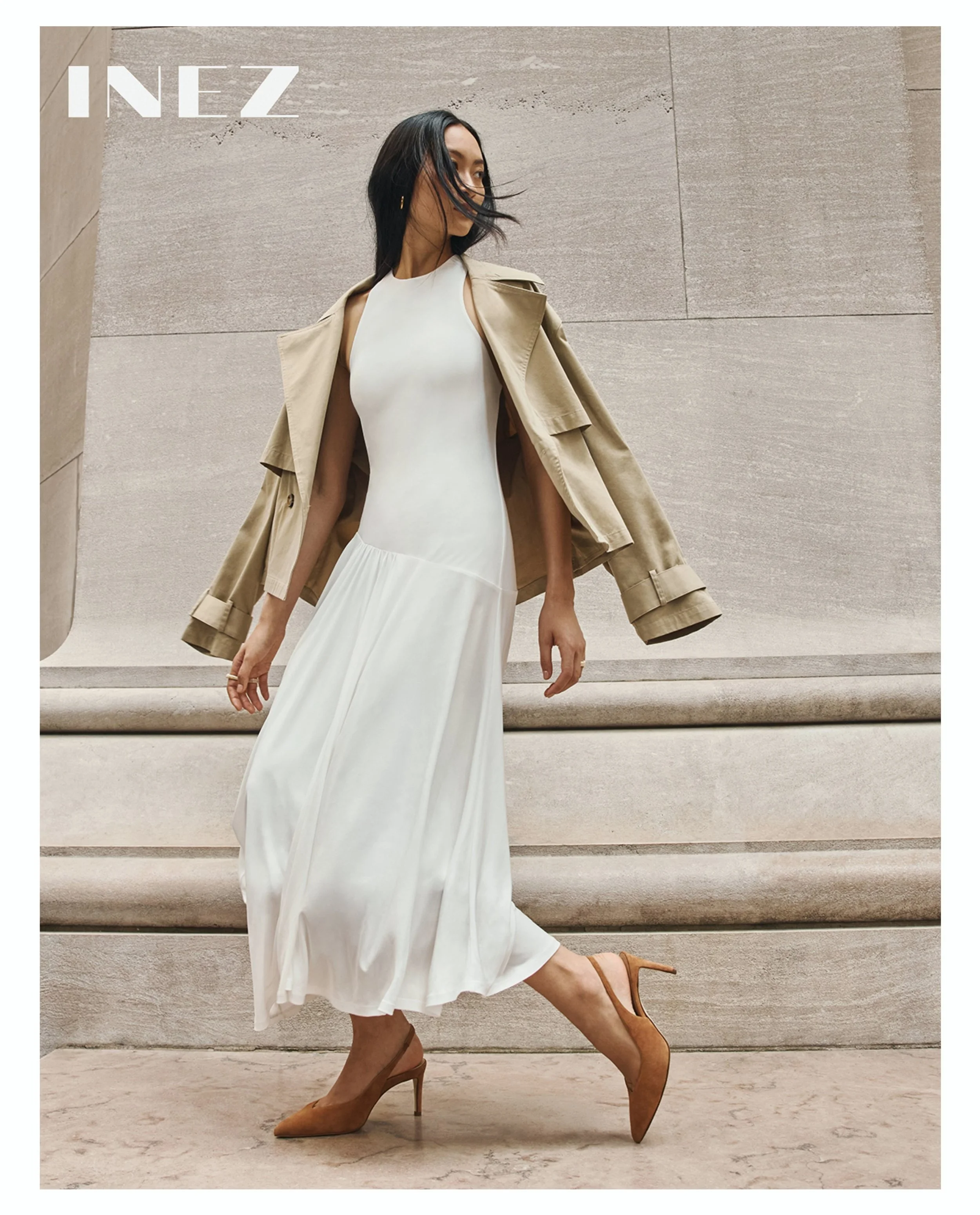 Another fun day in NYC shooting the new Fall/Winter campaign for @inez 🤍👡🤍
Creative director: @hbs_nyc 
Marketing: @norburr_ 
Production: @t_musso @amandaaringel 
Stylist: @em2drake 
Hair and makeup: @claudia_oyanedel 
Model: @renayoufu 
Photo ass
