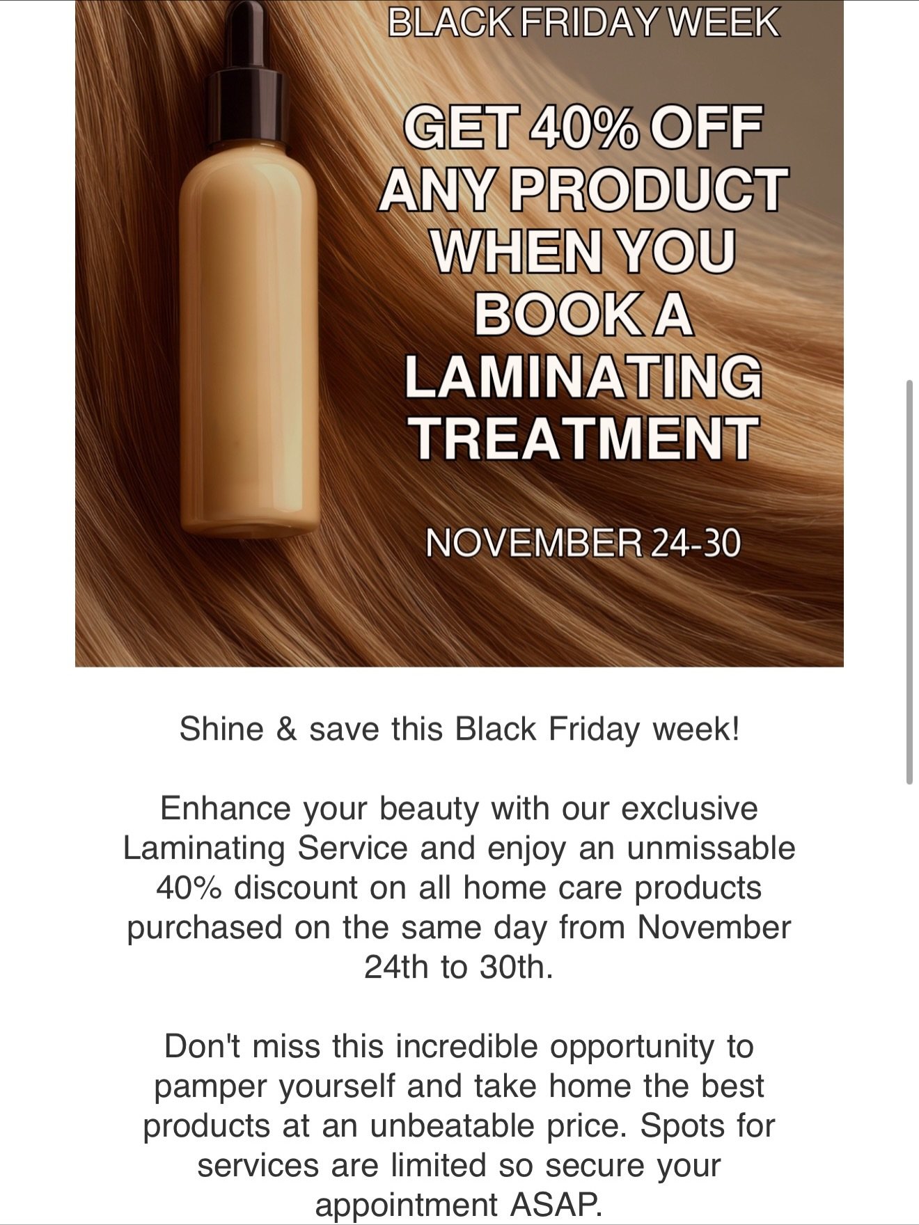 IT&rsquo;S BLACK FRIDAY WEEK!😍😍😍
And we have two offers for you that you definitely don&rsquo;t want to miss!!