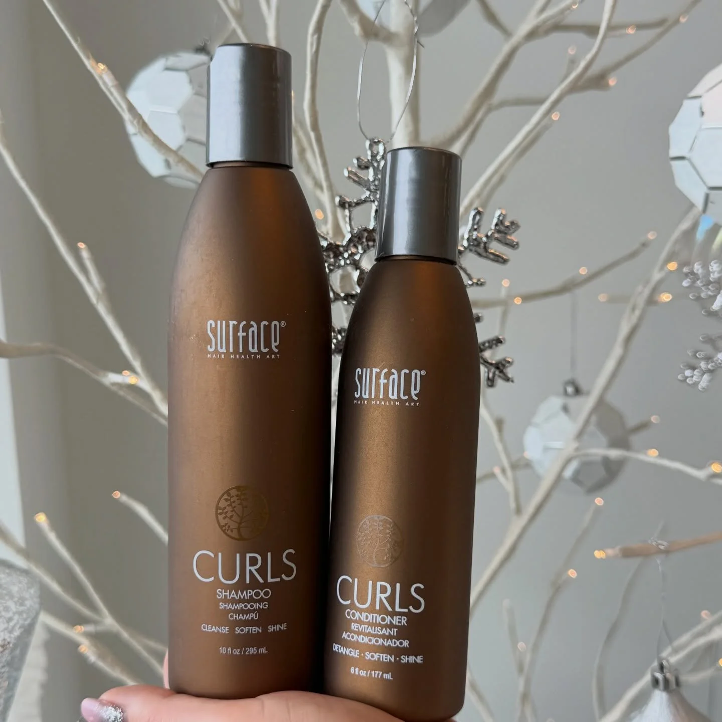 ✨ Curl care, elevated. ✨

At Paige Hair Salon, we&rsquo;re loving the Surface Curls Shampoo &amp; Conditioner for healthy, defined, touchably soft curls 🤎

🌿 Gently cleanses without stripping
💧 Deeply hydrates &amp; detangles
✨ Enhances shine and 