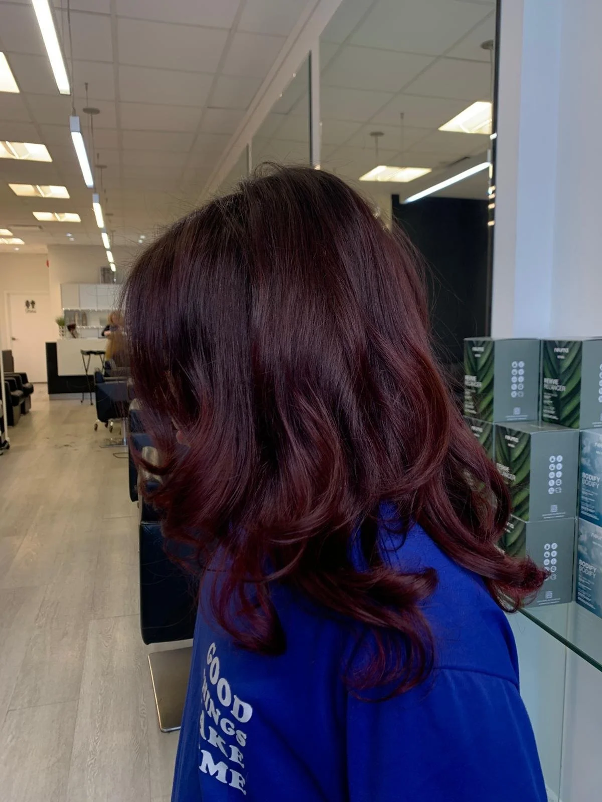 Cherry red melted balayage by @cosmo_aya 🤩🔥

Ready for a transformation? Book your appointment today. Because you deserve to look and feel your best.

📞 Call us 519-342-1767 at or visit our website at https://www.cliqueorganicsalons.com/  to sched