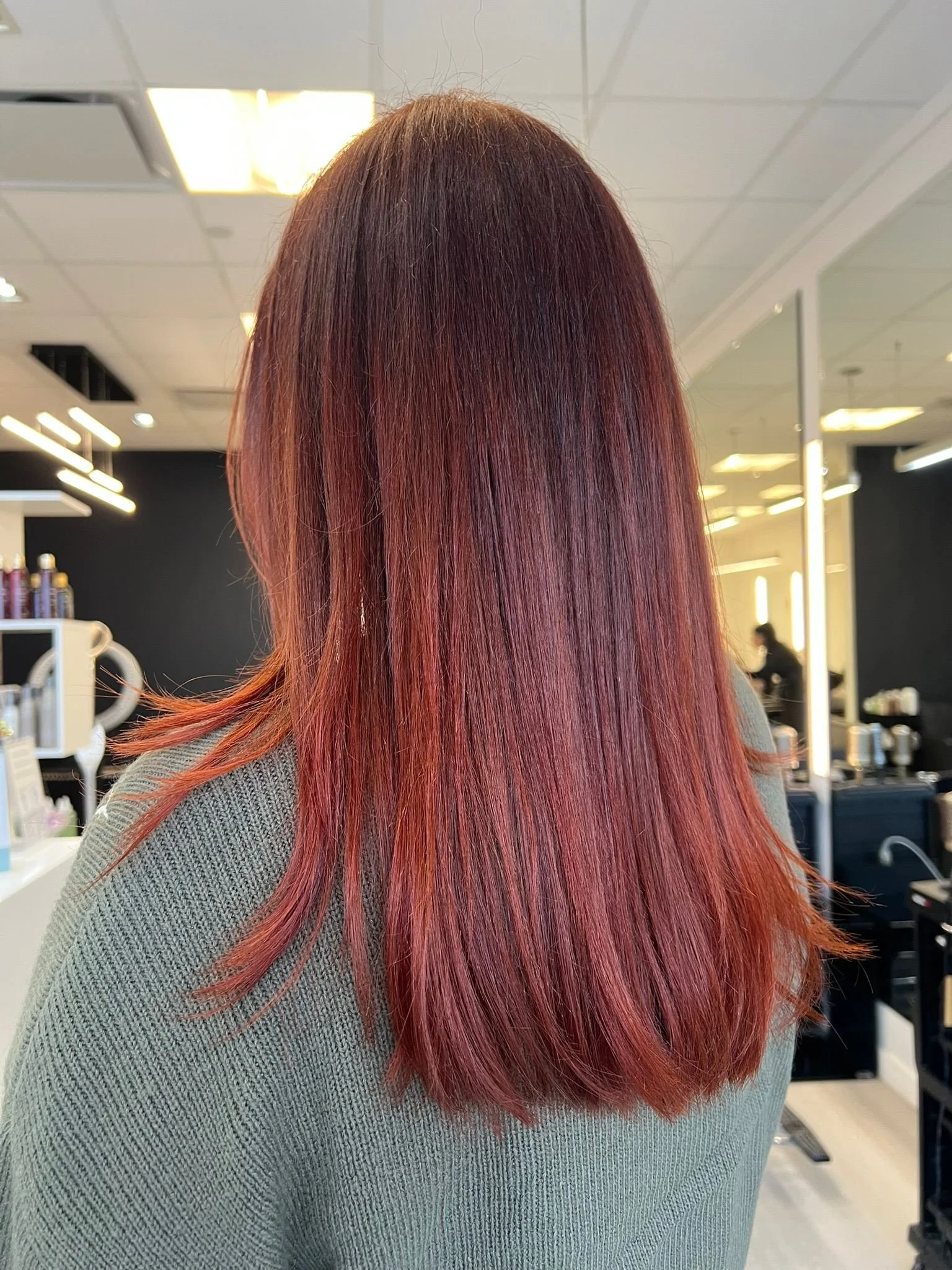 Copper colour ombr&eacute; by @hair_by_carlywebster 💜