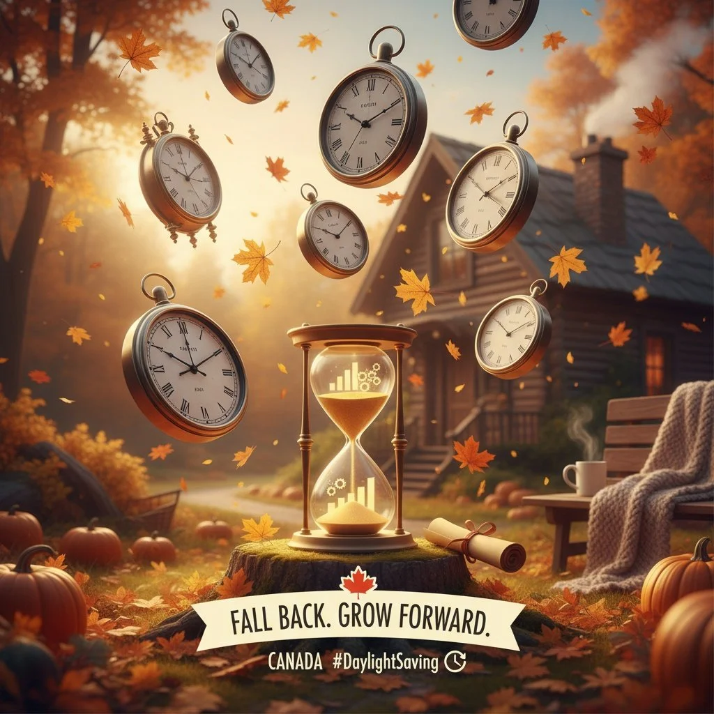 ⏰ Fun Fact Friday! Daylight Saving Time ends this Sunday, November 2nd at 2:00 AM! 🍂

We all get an extra hour! Whether you're catching up on sleep, spending time with loved ones, or scrolling a little longer, make it count! ☕✨

Speaking of time... 