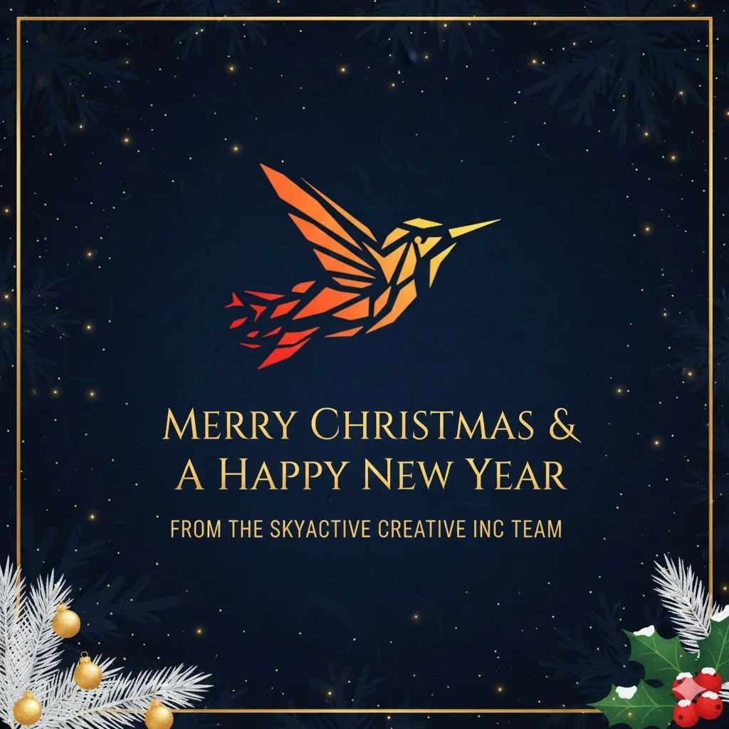 🎄 Merry Christmas and Happy New Year from the Skyactive Creative team! 🎉

As we wrap up 2025, we wanted to take a moment to say thank you. Thank you to our amazing clients, partners, and everyone who's been part of our journey this year. Your trust