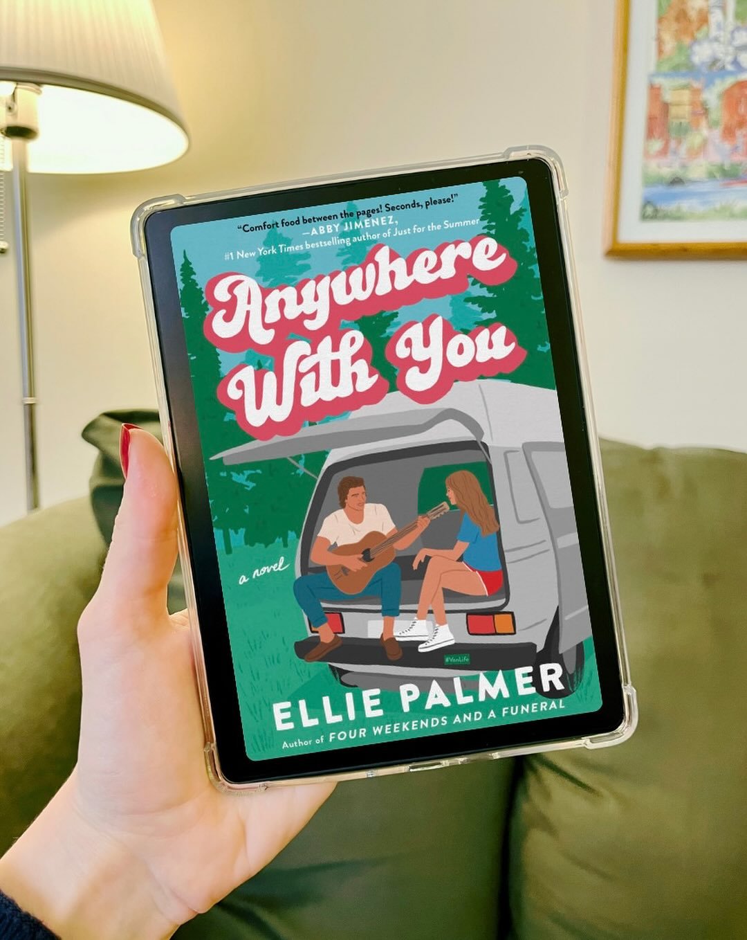 ✨ANYWHERE WITH YOU by Ellie Palmer✨

More romcoms should be LAUGH OUT LOUD FUNNY!!!! Not enough people are doing it like Ellie Palmer!!! I want to be snorting tea all over the book when I read it! I want to not be able to breathe because I&rsquo;m la