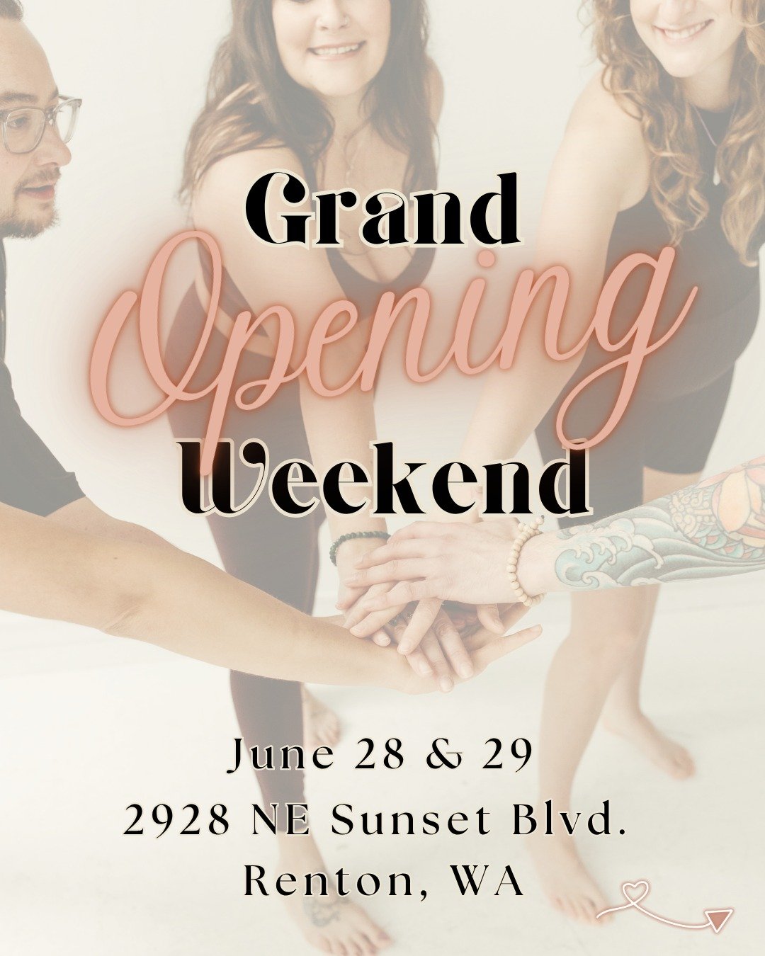 You&rsquo;re Invited! 
We&rsquo;re celebrating the Grand Opening of Be Yoga Renton&mdash;and you&rsquo;re on the guest list! 

Come join us for an afternoon of movement, community, and celebration.
Expect light refreshments, mini yoga sessions, studi