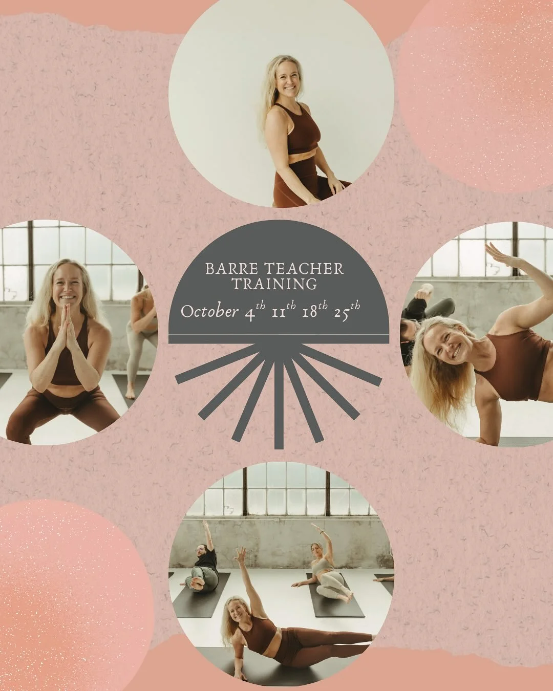 🎉 Anniversary Celebration Special 🎉

In honor of our 14th Anniversary, we&rsquo;re offering 10% off our Barre Teacher Training Program with Emily all September long!

Whether you want to teach OR just take your practice to the next level, this trai