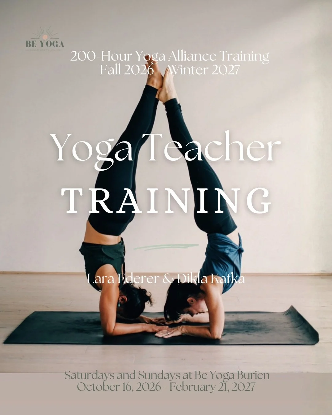 Join our 200 hour Yoga Alliance certified training this fall to deepen your knowledge, practice, and find your community! Graduate as a confident, grounded teacher 🧘🏽&zwj;♀️

Early bird pricing ends June 30, 2026

🗓️ Saturdays &amp; Sundays | Oct 