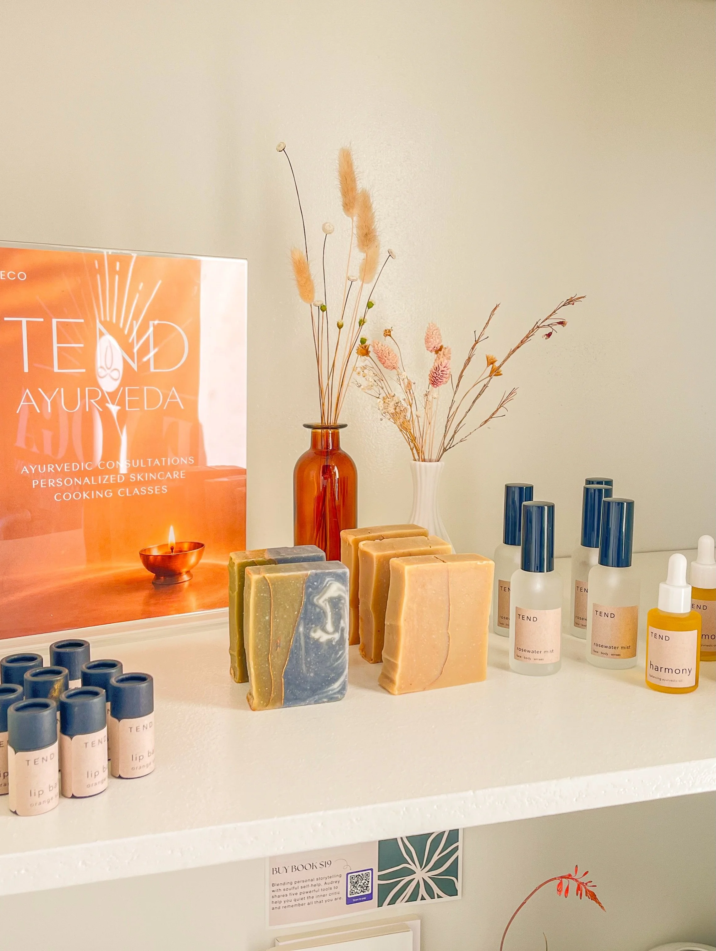 We are super excited to share that we are now featuring @tend.eco products at our studio! You can find Tend products in the nook to the left before you enter the studio. 

🧖🏻&zwj;♀️🫧🪞✨
Art is the owner of Tend, she is an Ayurvedic practitioner in