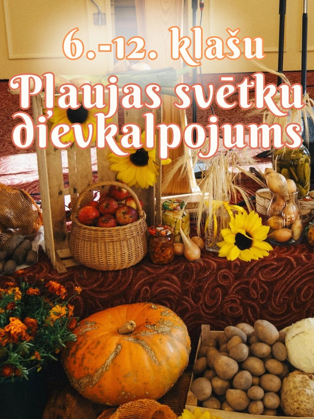🍂 Pļaujas svētku dievkalpojums vecāko kla&scaron;u skolēniem 🍁

10.	oktobrī Talsu baptistu baznīcā notika Talsu Kristīgās vidusskolas 6.&ndash;12. kla&scaron;u Pļaujas svētku dievkalpojums.
Ar dziesmām, liecībām un pateicības vārdiem jaunie&scaron;