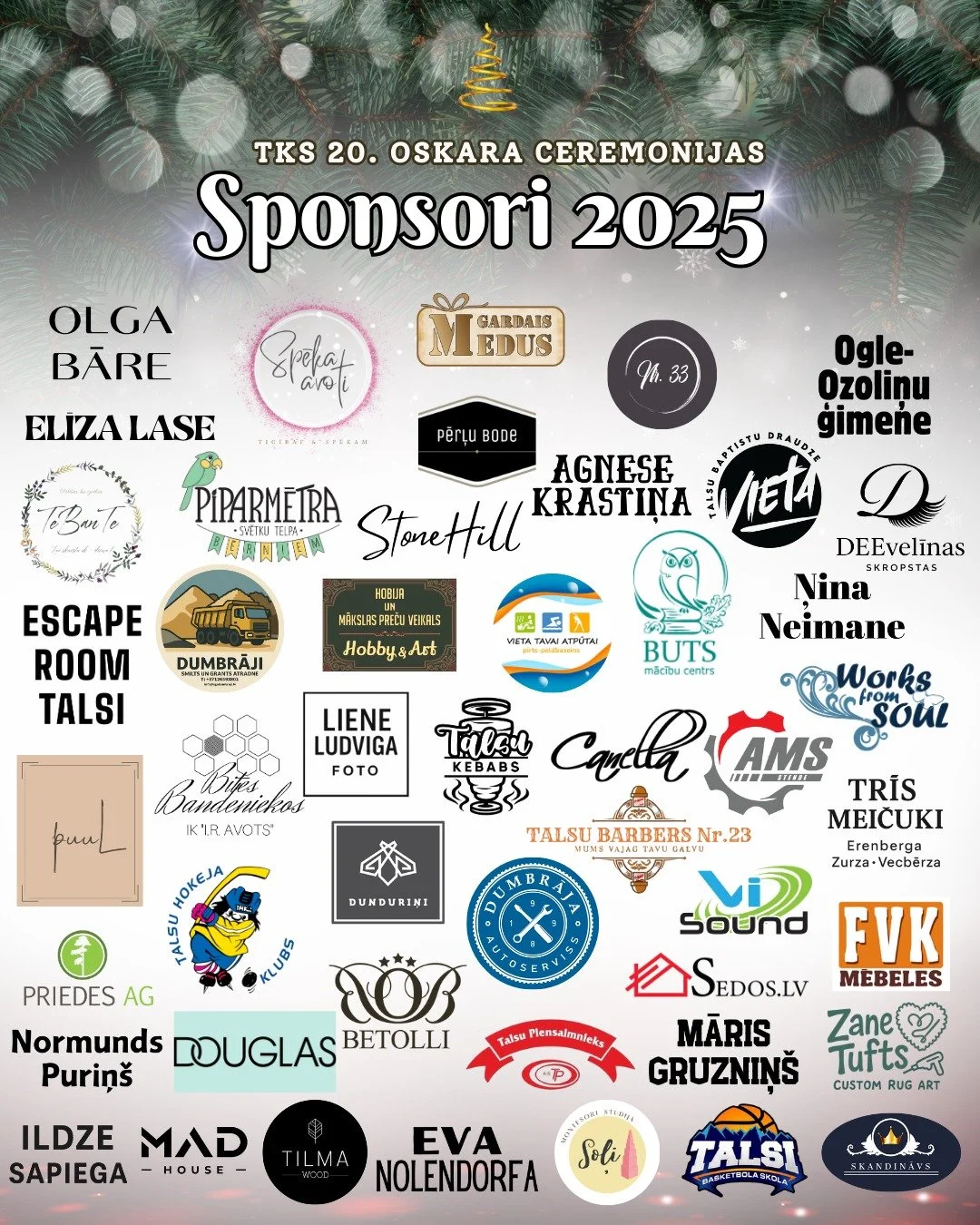 🎬✨ TKS Oskars &mdash; 20 Gadi! ✨🎬

Divdesmit gadi svētkiem, smiekliem un brīžiem, kas paliek atmiņās.
Mēs to svinam ar cilvēkiem un uzņēmumiem, kas &scaron;o vakaru padara īpa&scaron;u! 🤍

Milzīgs paldies katram par atbalstu! ❤️

Svētku vietas 🏠?