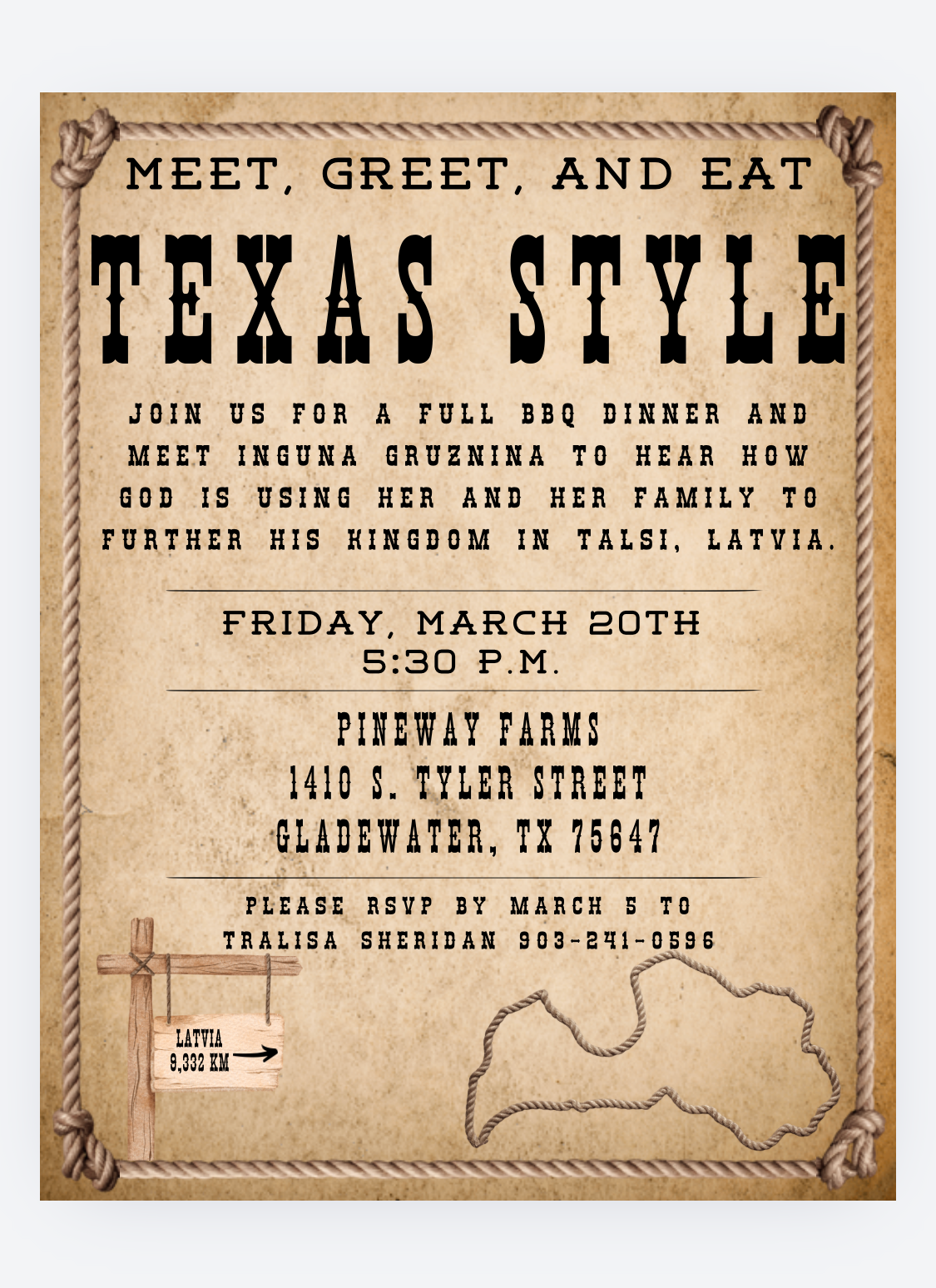 Meet, Greet & Eat Texas Style