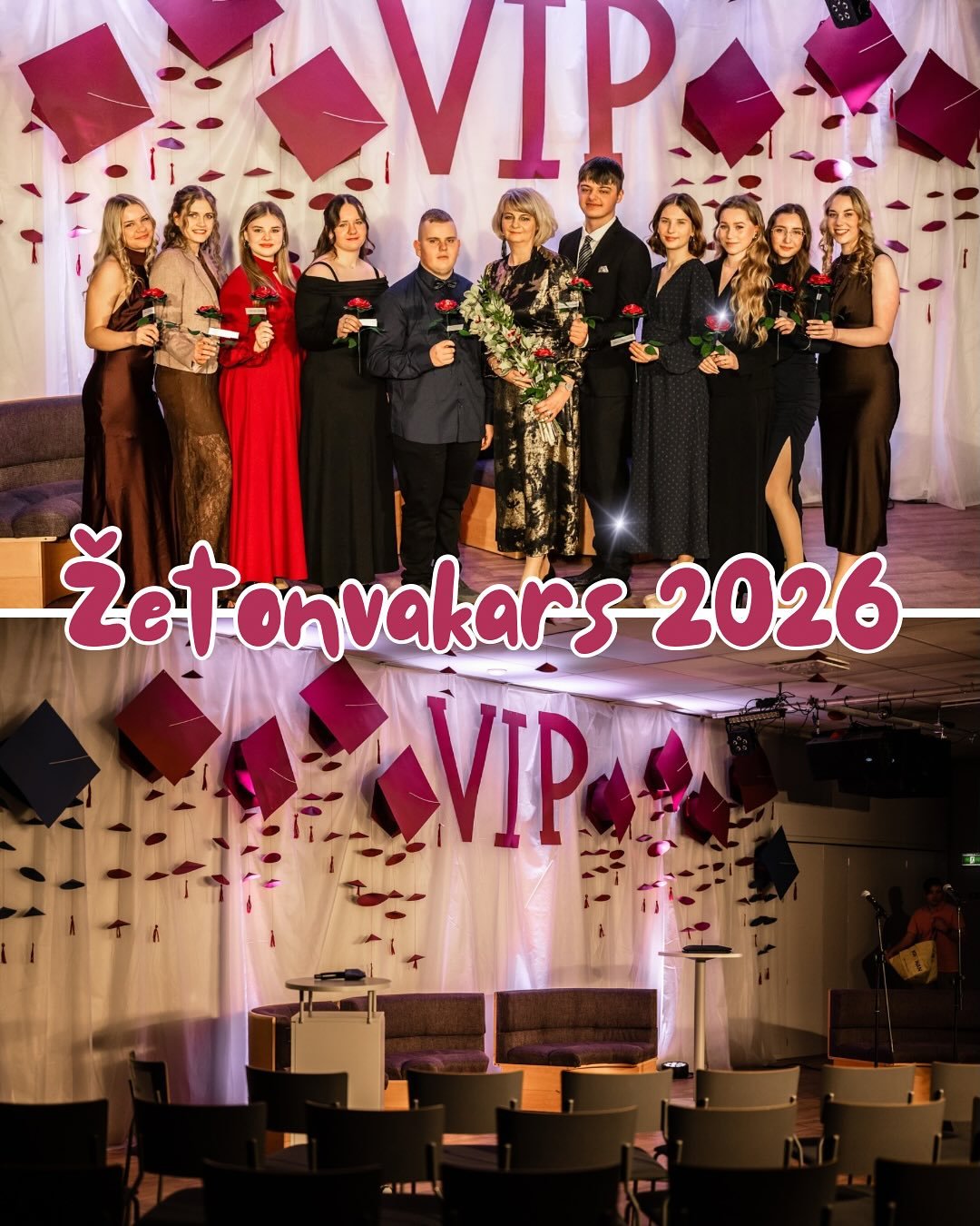 ✨ 6. februārī skaisti un eleganti nosvinējām mūsu 12. klases žetonavakaru ✨

Sirsnīgs un emocionāls vakars, kurā tuvāk iepazinām katra skolēna talantus, personību un īpa&scaron;o stāstu. Ar lepnumu tika saņemti žetoni &ndash; piederības, draudzības u