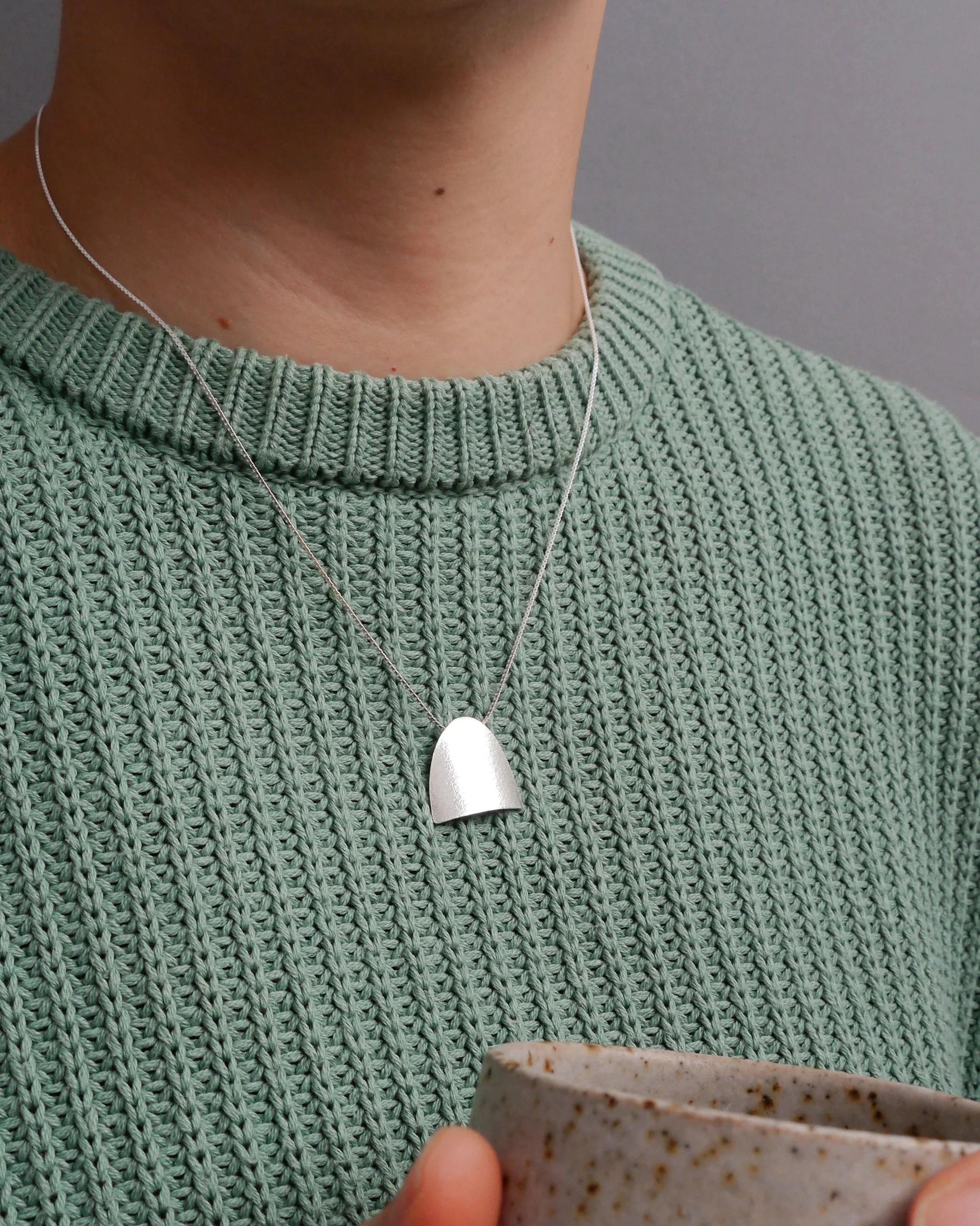 Silver Arch Pendant / Small