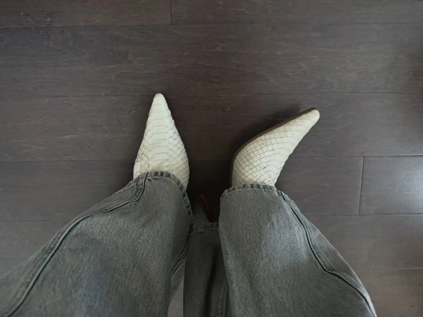 Most perfect python and suede mule &mdash; this weekend at our pop up with @hippiemarketlife DEC 13 &amp; 14, 761 QUEEN ST. W 12-6 PM xx