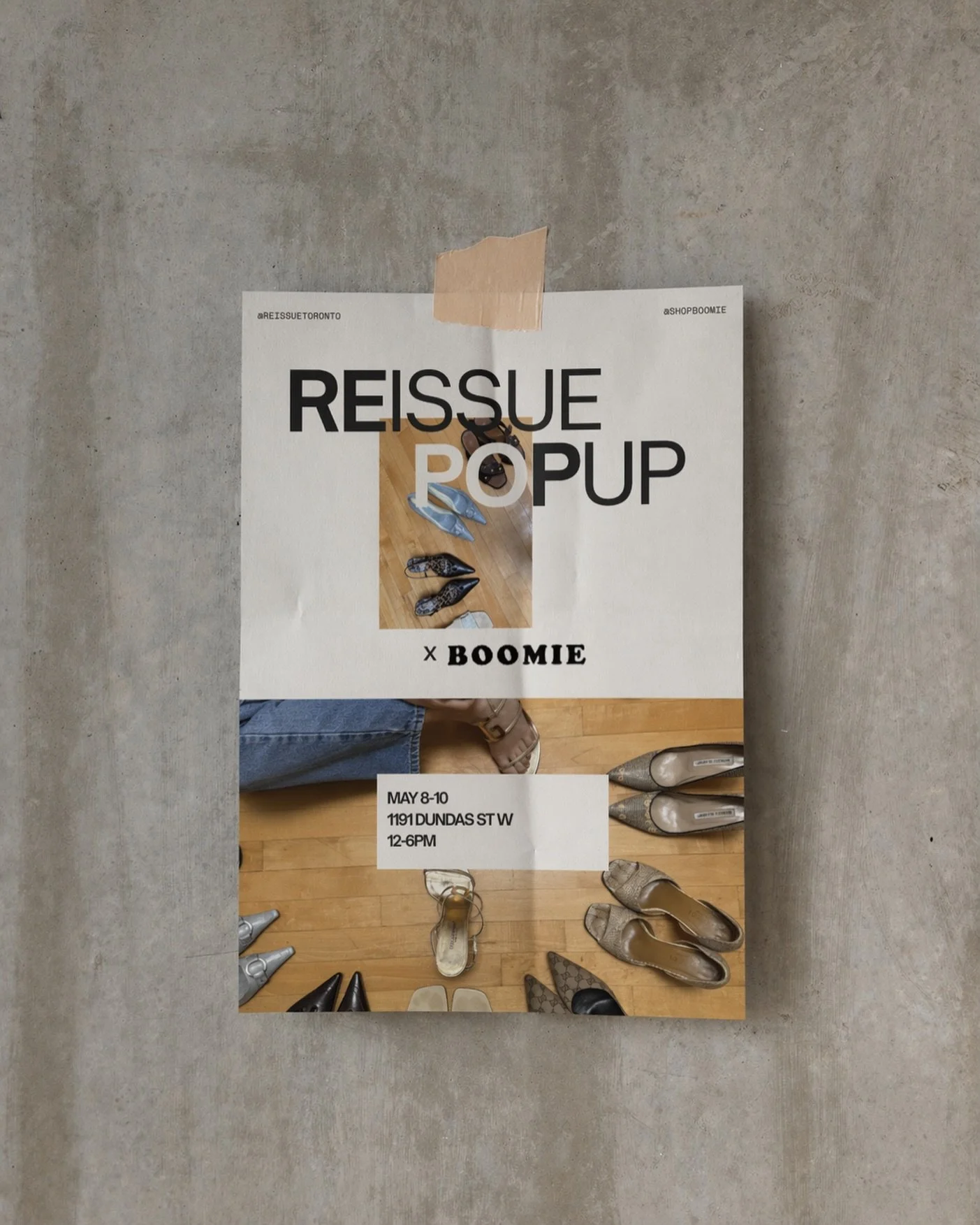 We&rsquo;re so excited to be POPPING UP AGAIN with @reissuetoronto next weekend!! May 8-10, 12-6 PM at 1191 DUNDAS ST. W @shopboomie