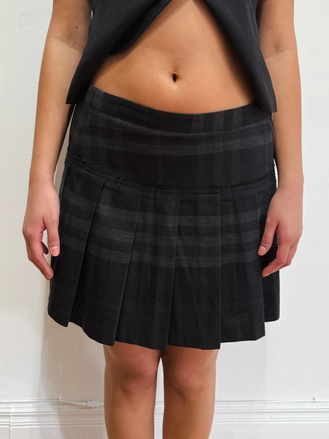 BURBERRY PLAID MINI SKIRT