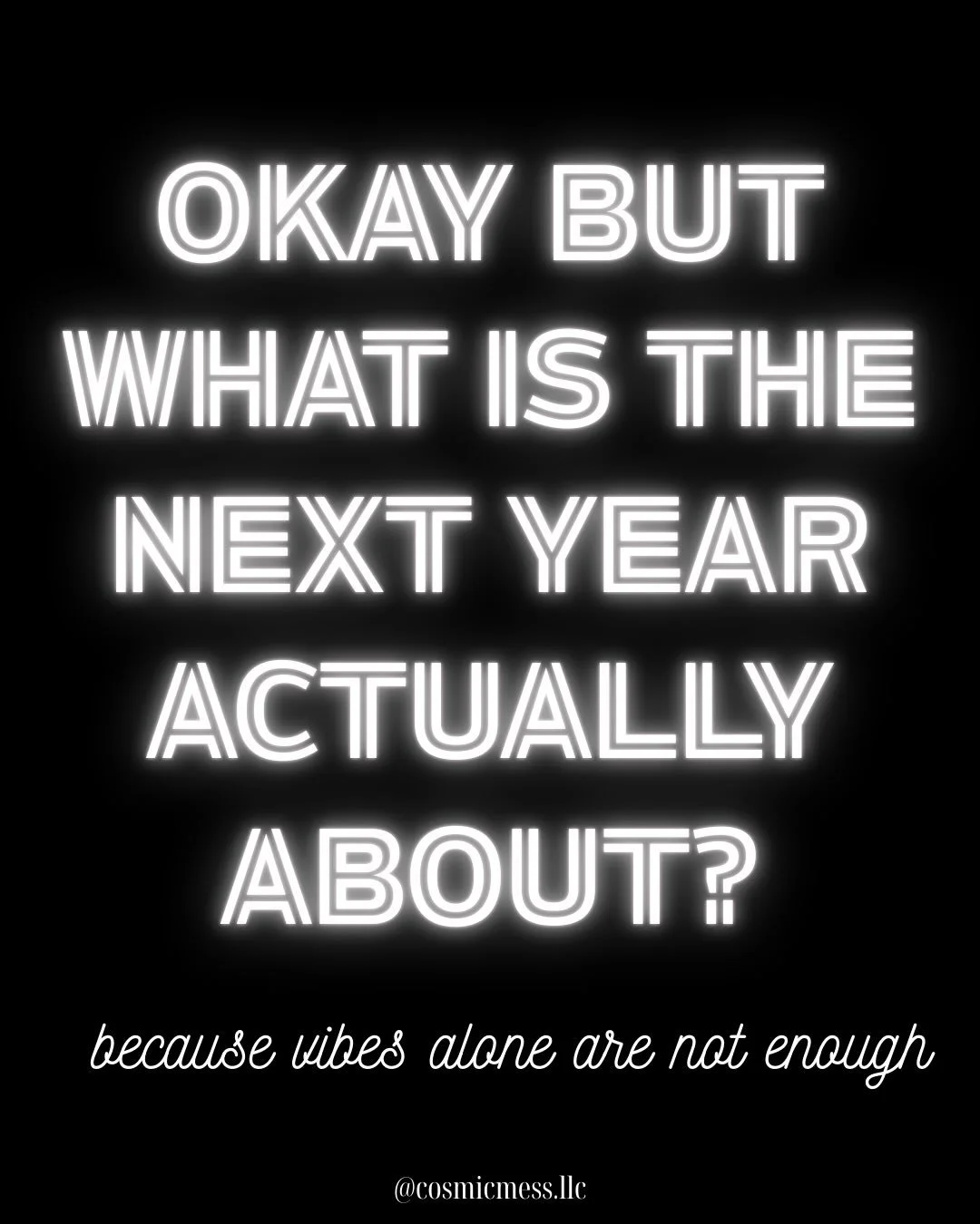 ✨ Ready for clarity without the overwhelm? ✨

The Cosmic Mess Year Map &ndash; Tier 1 (Mystic Basic) is a 16-card psychic overview of your year ahead: soul lesson, shadow + light companions, a guide for the year, and monthly themes you can come back 