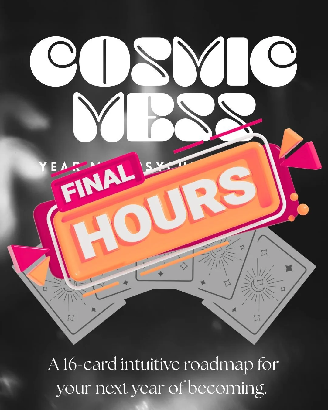 ✨ FINAL HOURS TO ORDER FOR CHRISTMAS DELIVERY ✨

If you&rsquo;re gifting a Cosmic Mess Year Map Psychic Reading for Christmas, this is your last chance for guaranteed delivery before the holiday 🎁🌀

Orders placed by December 23rd will be delivered 
