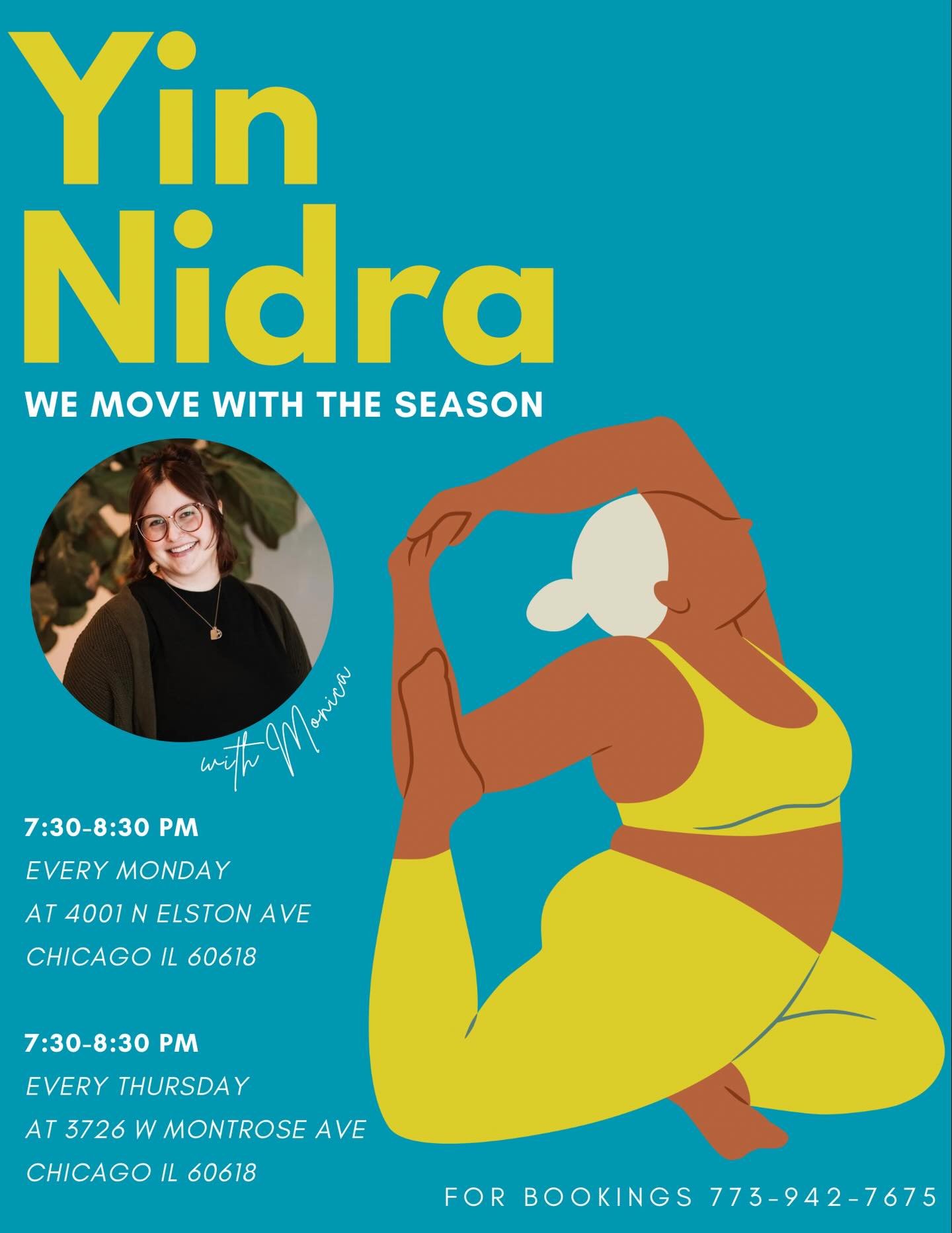 Now you can catch this class twice a week! Mondays at Elston and Thursdays at Montrose ❄️🧘&zwj;♀️🫶🏼

This isn&rsquo;t yin then nidra.

This is nidra in every breath.

We&rsquo;ll settle into supported yin shapes and stay long enough for the body t