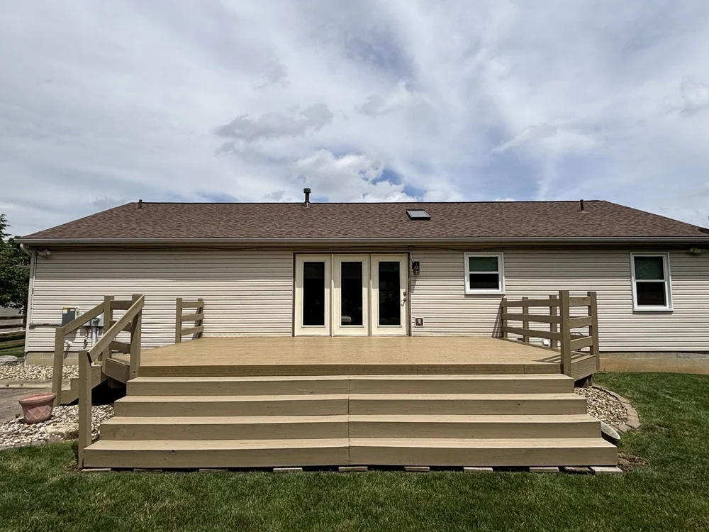 Deck after resurfacing with ReviveDeck composite covers