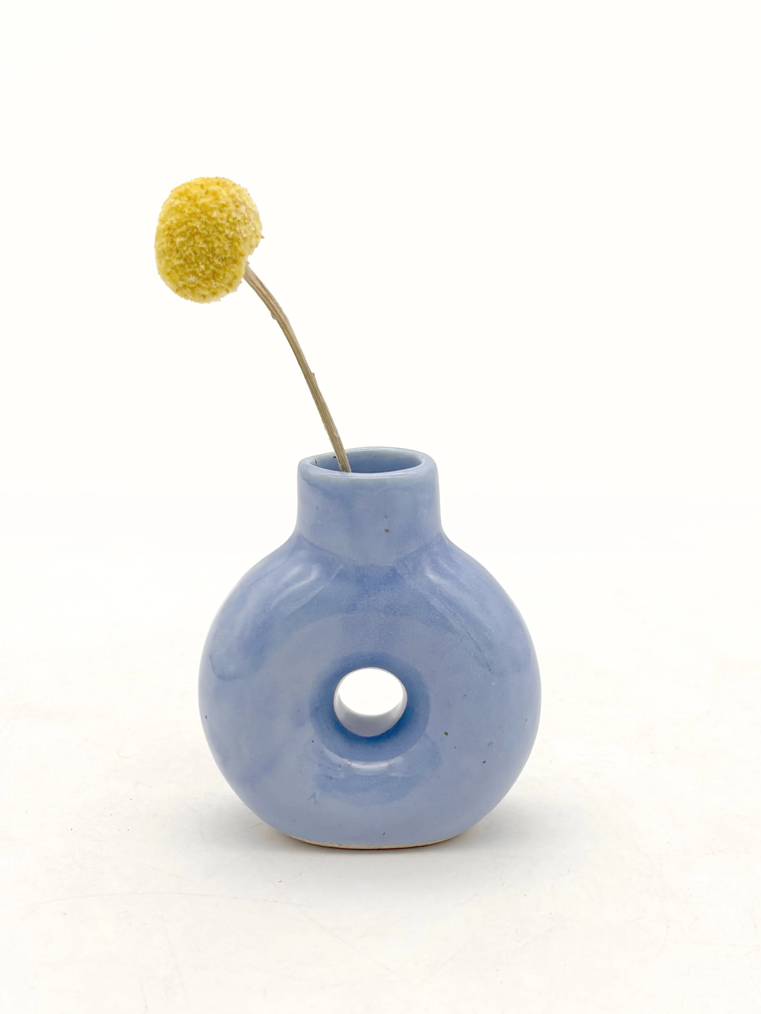 Bud Vase Mmm Donut in Blue Skies