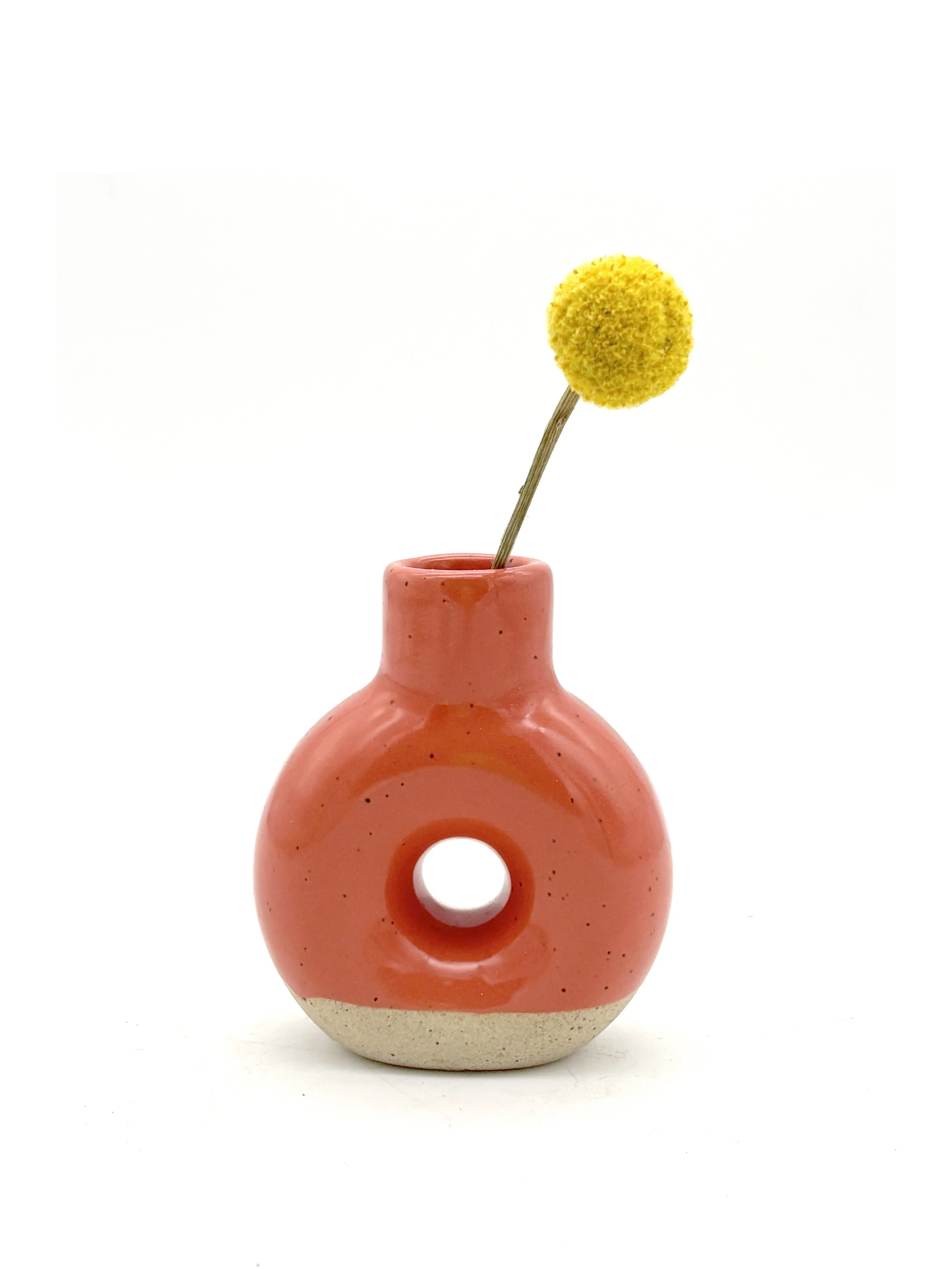 Bud Vase Mmm Donut in Red