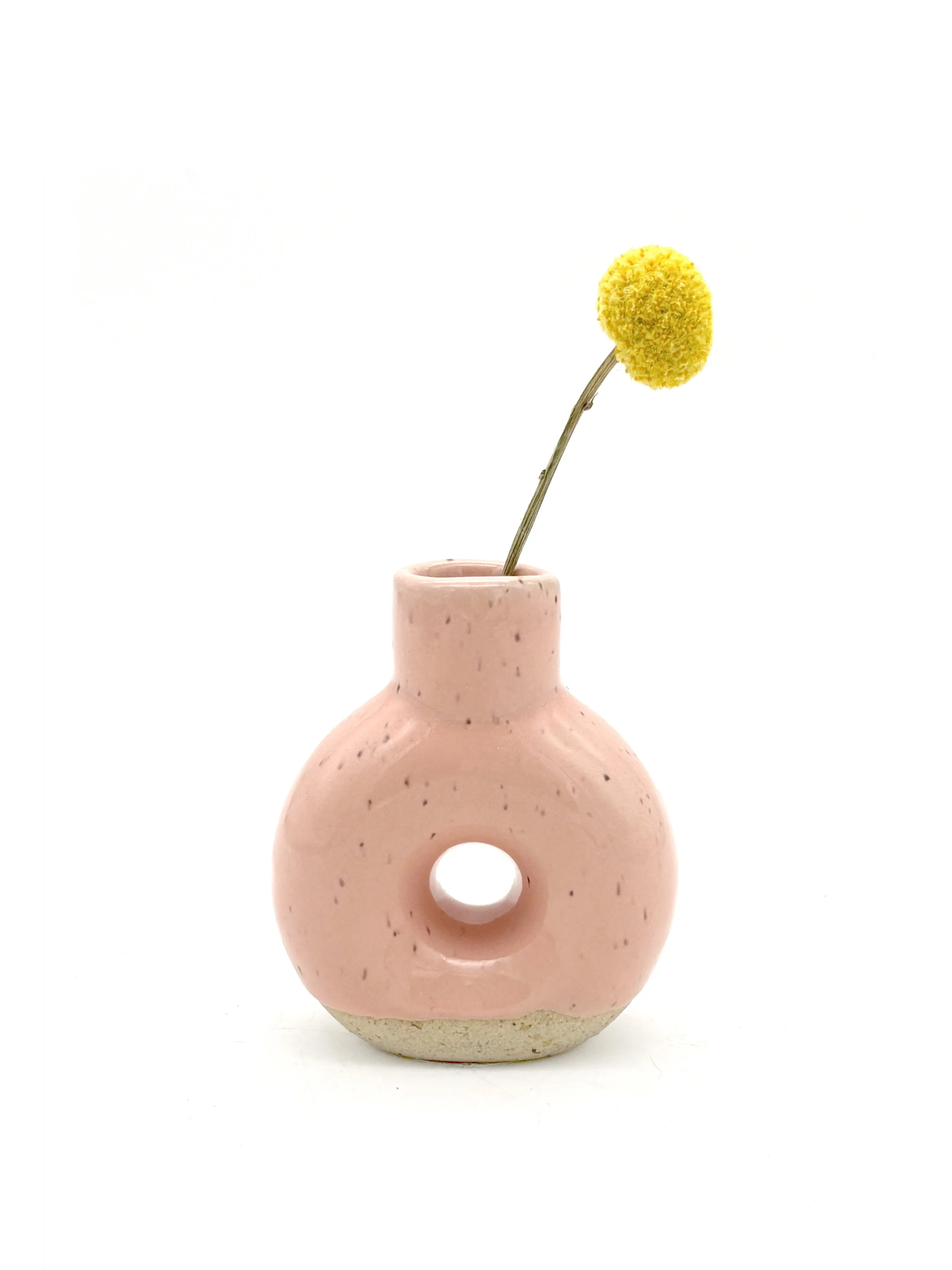 Bud Vase Mmm Donut in Pink