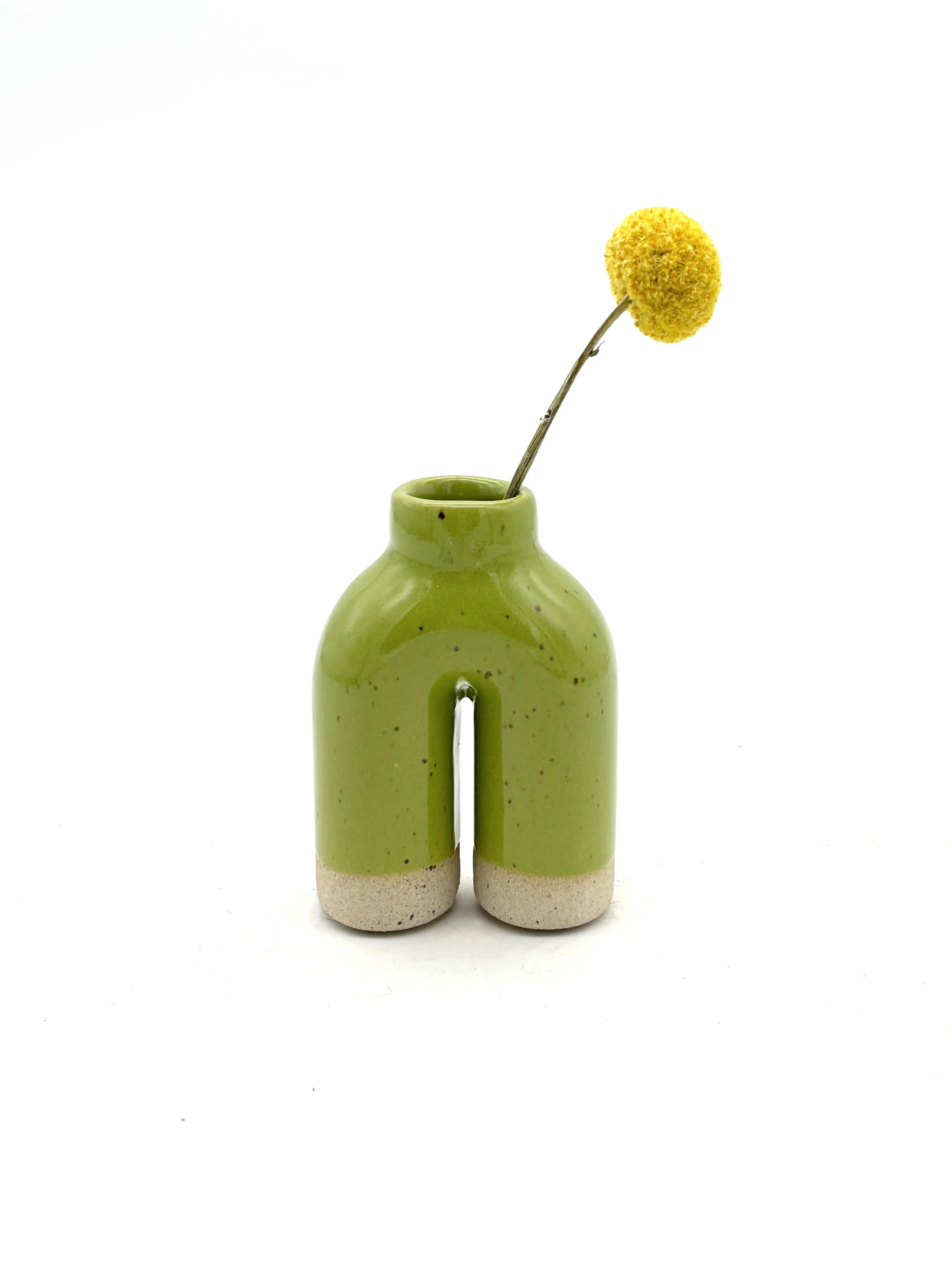 Bud Vase Happy Feet in Lime