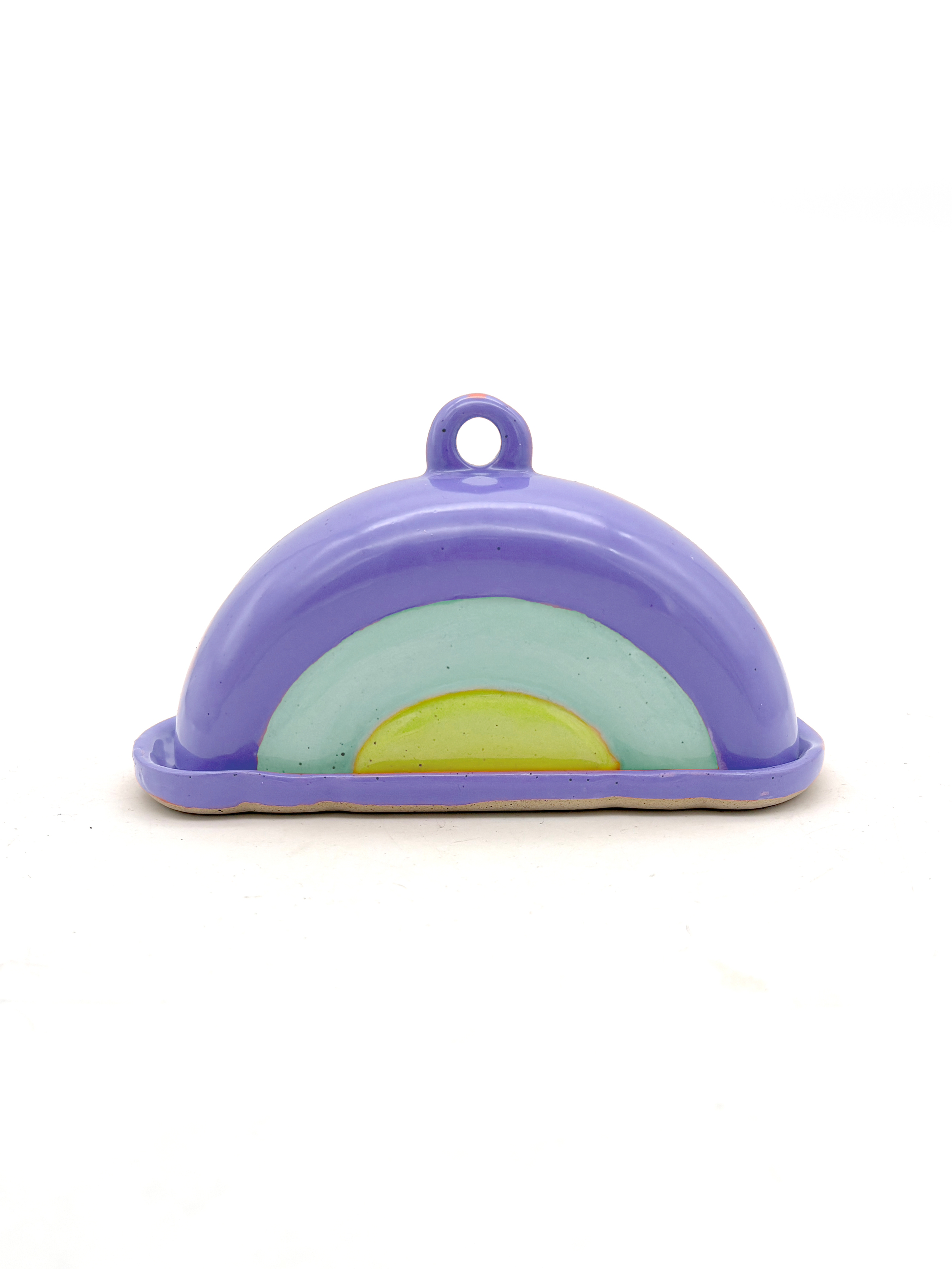 Rainbow Butter Dish in Purple