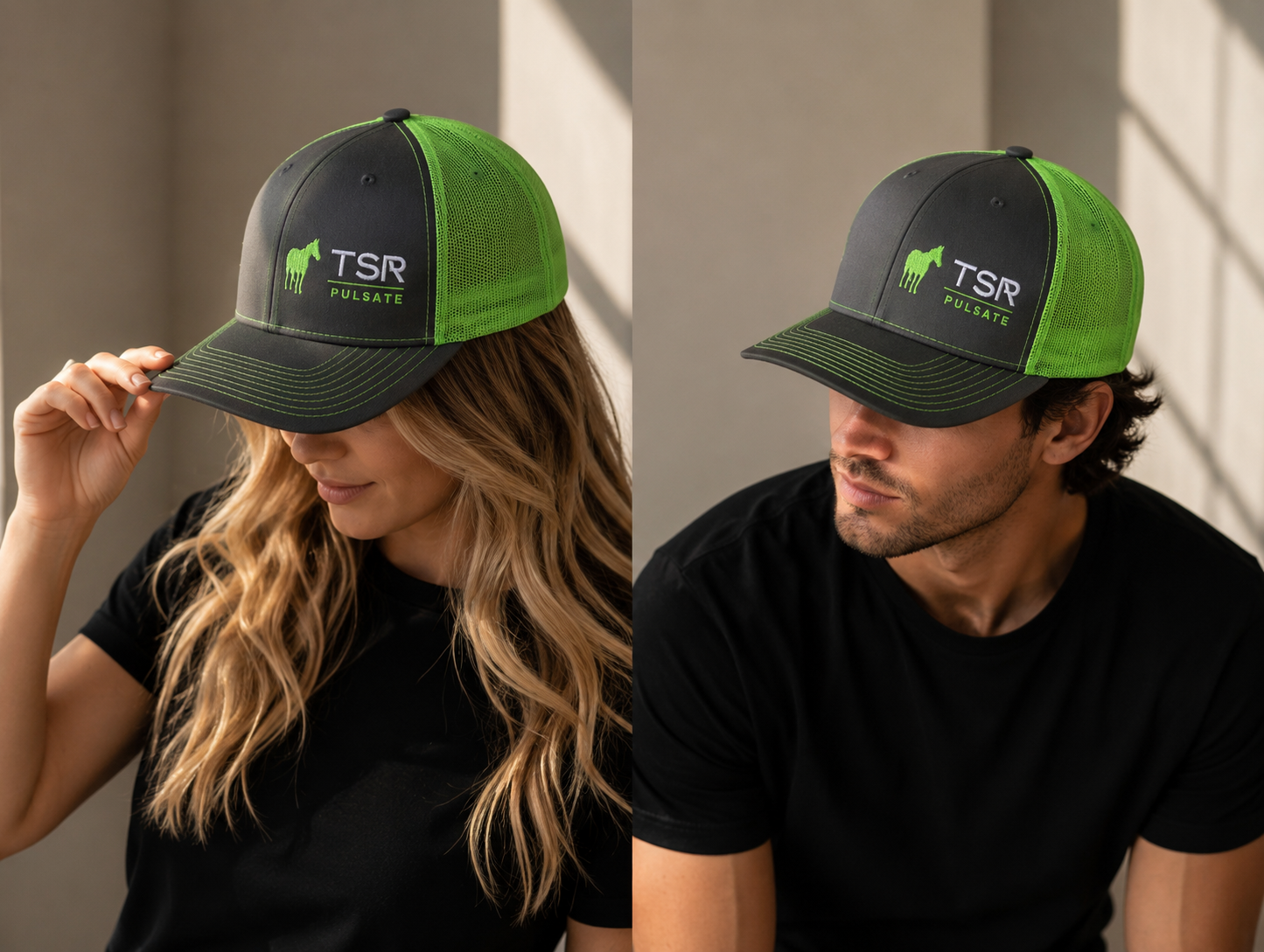 TSR Pulsate Richardson Snapback Ballcap - Green and Grey